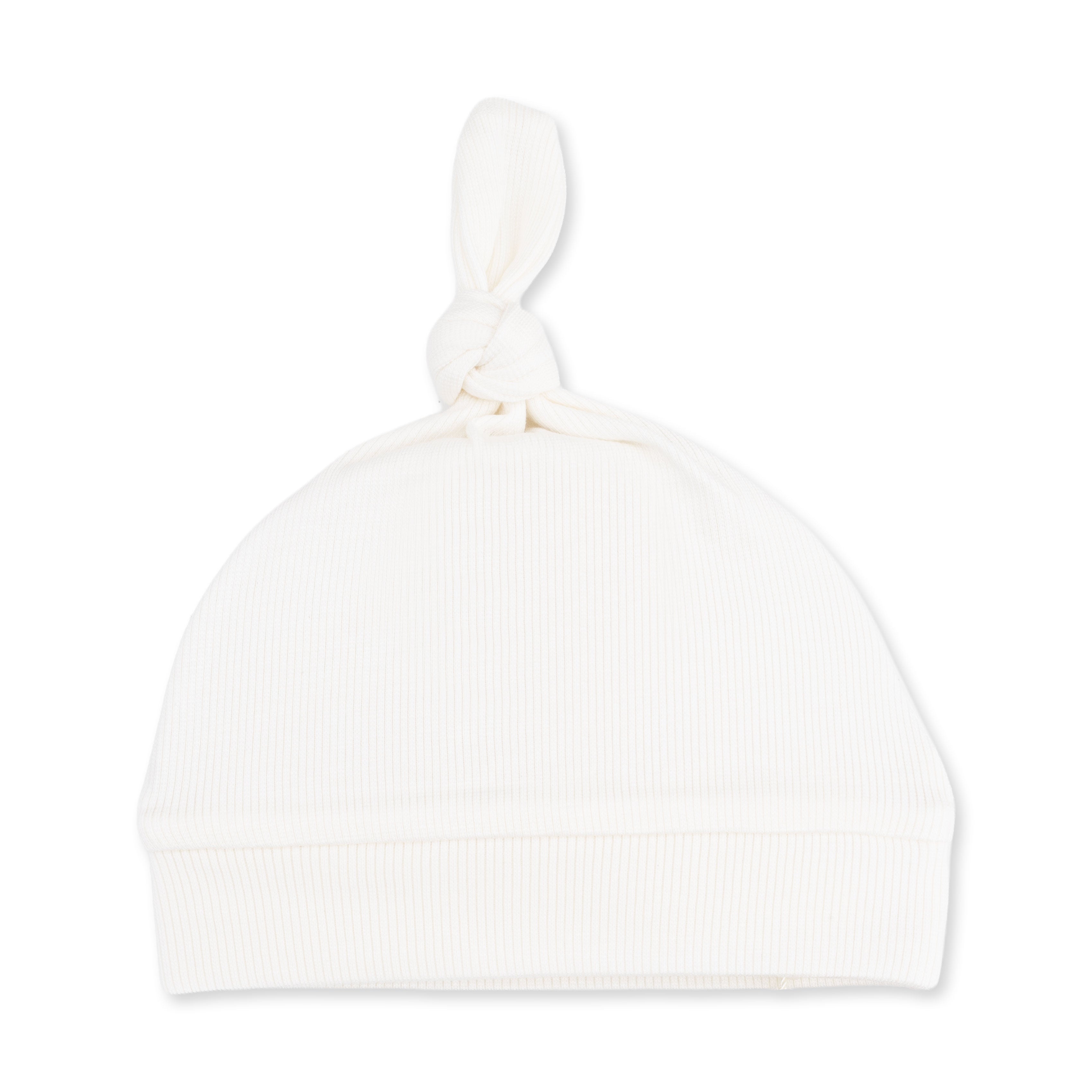 Solid Snow White - Knotted Hat
