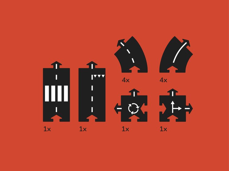 Small Flexible Toy Road Set - Ringroad