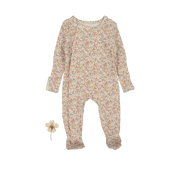 The Printed Snap Romper - Mist Floral