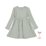 The Printed Long Sleeve Dress - Anchor