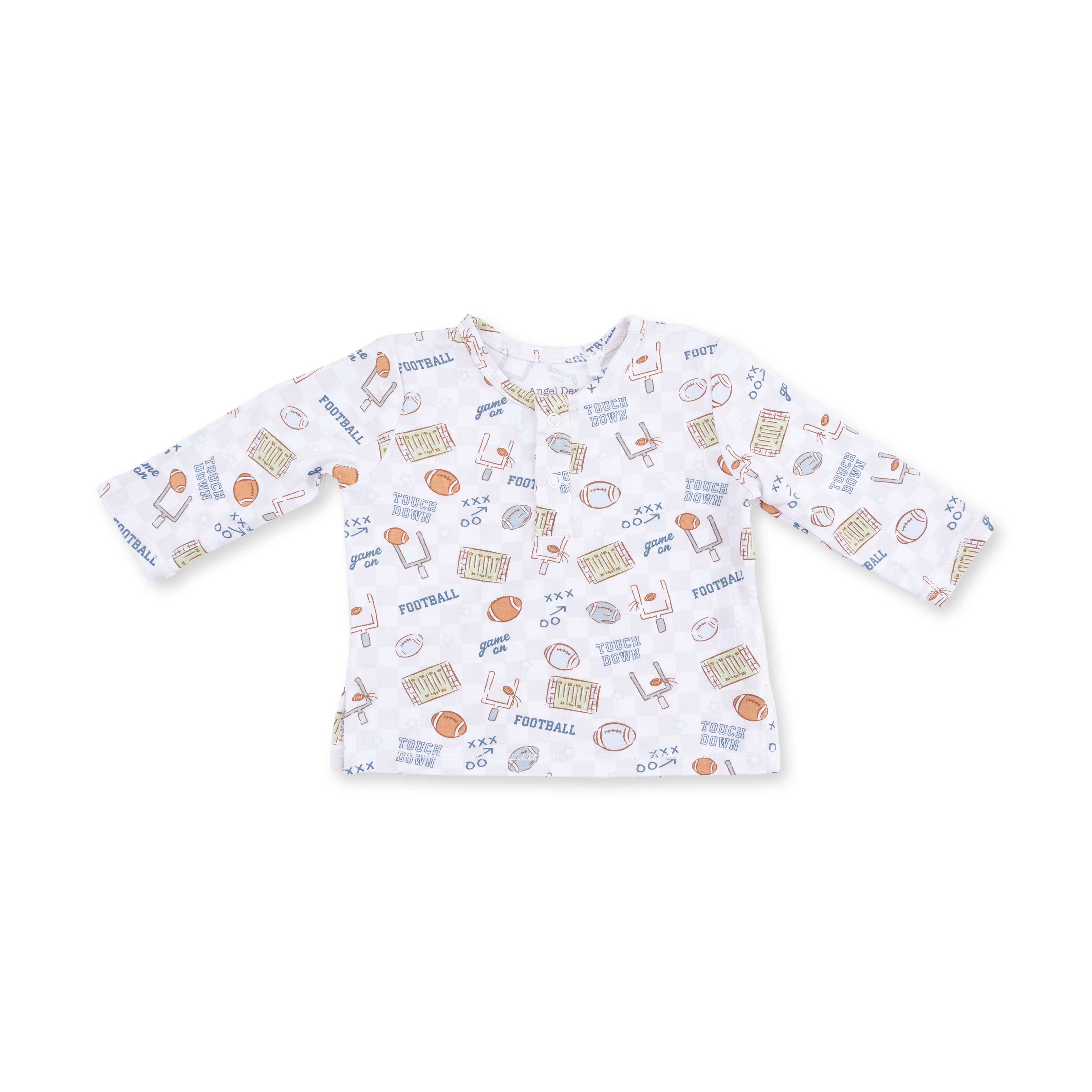 Football Check - Long Sleeve Henley Play Set
