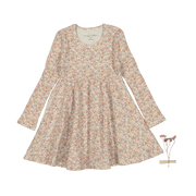 The Printed Long Sleeve Dress - Mist Floral