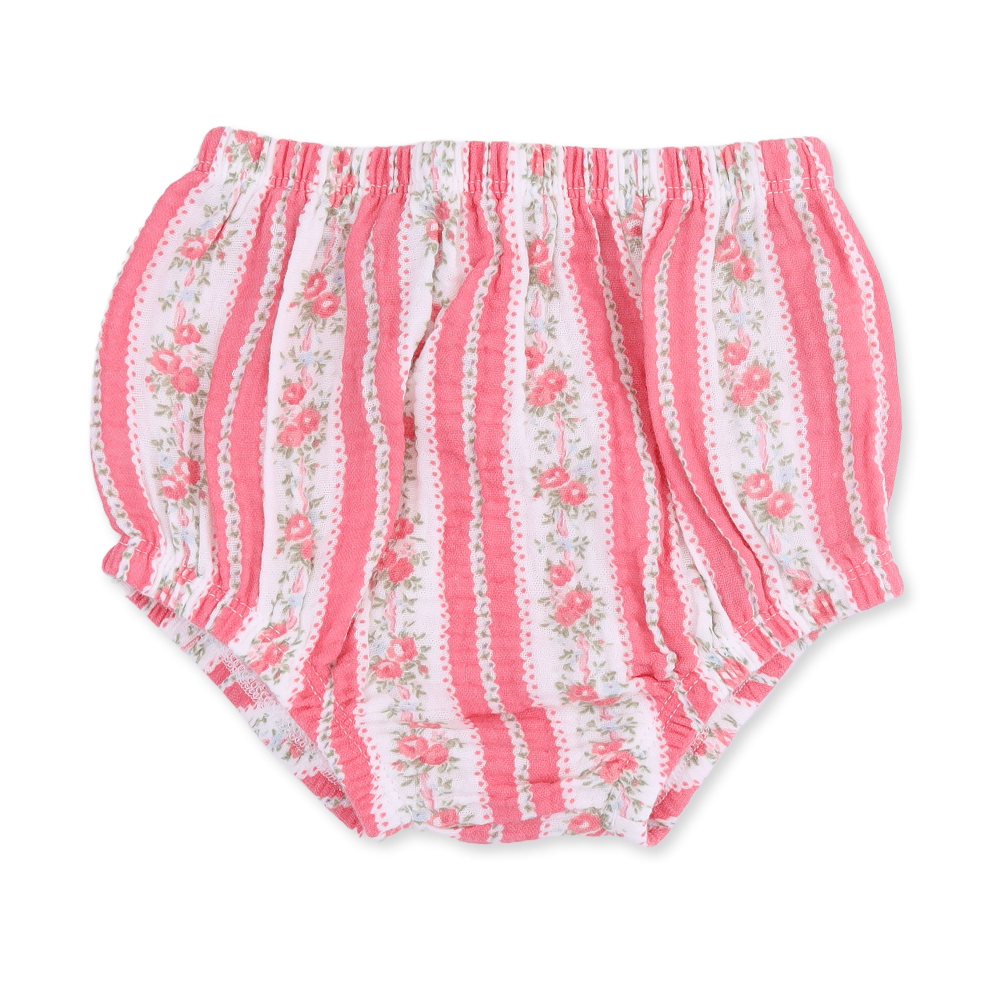 Suzie Floral Stripe - Romy Dress and Bloomer
