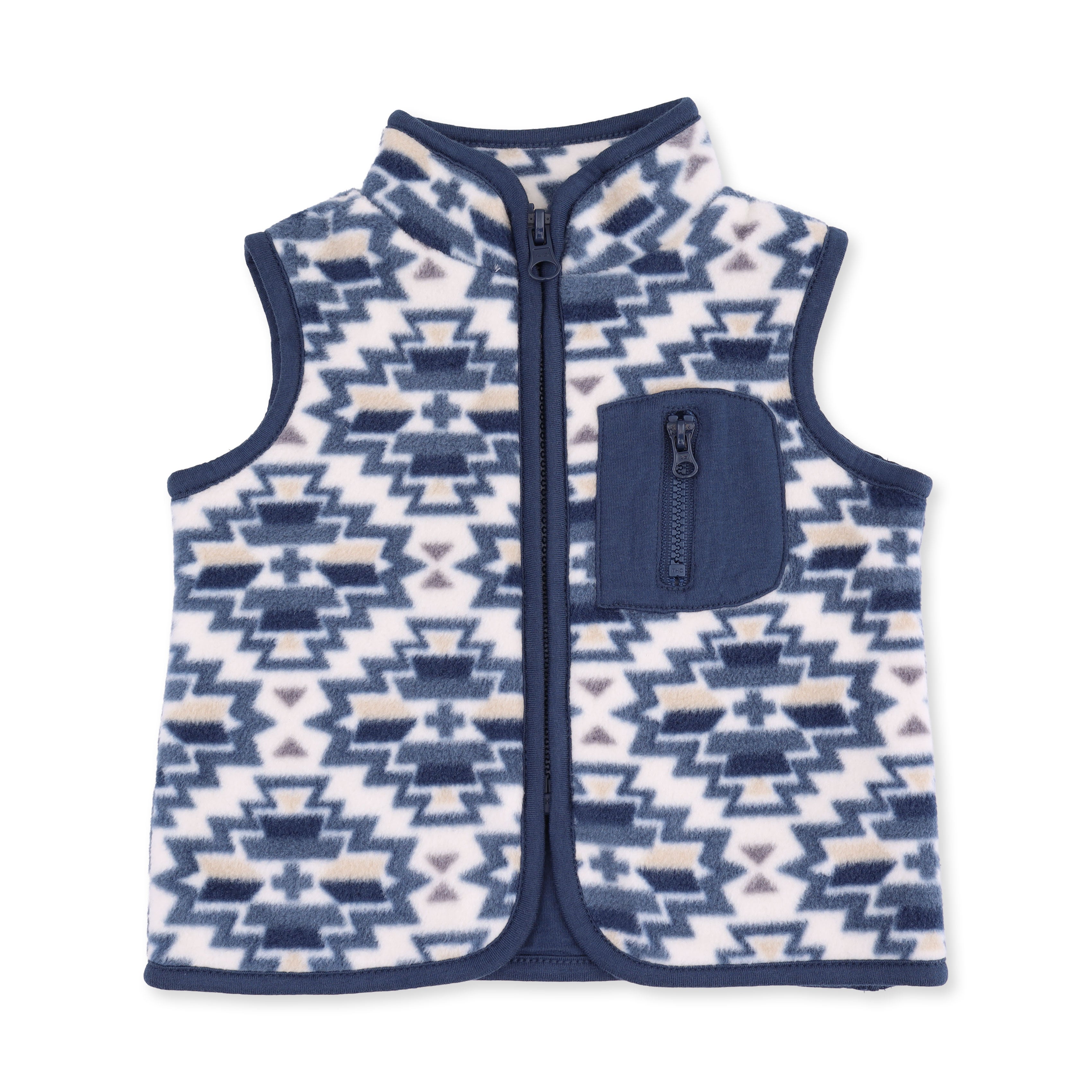 Southwest Micro Fleece - Zip Vest