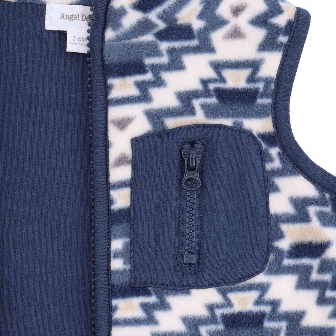 Southwest Micro Fleece - Zip Vest