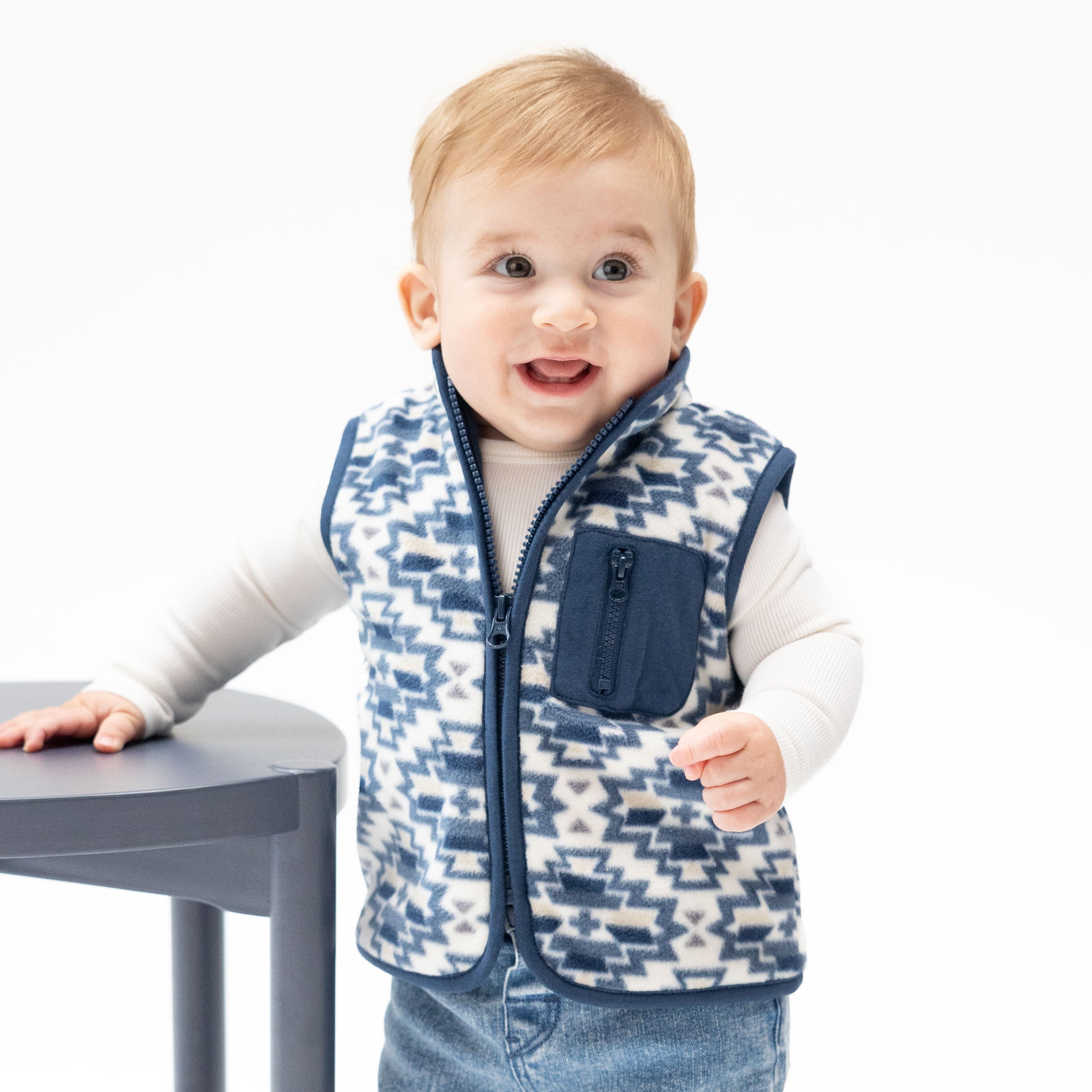 Southwest Micro Fleece - Zip Vest