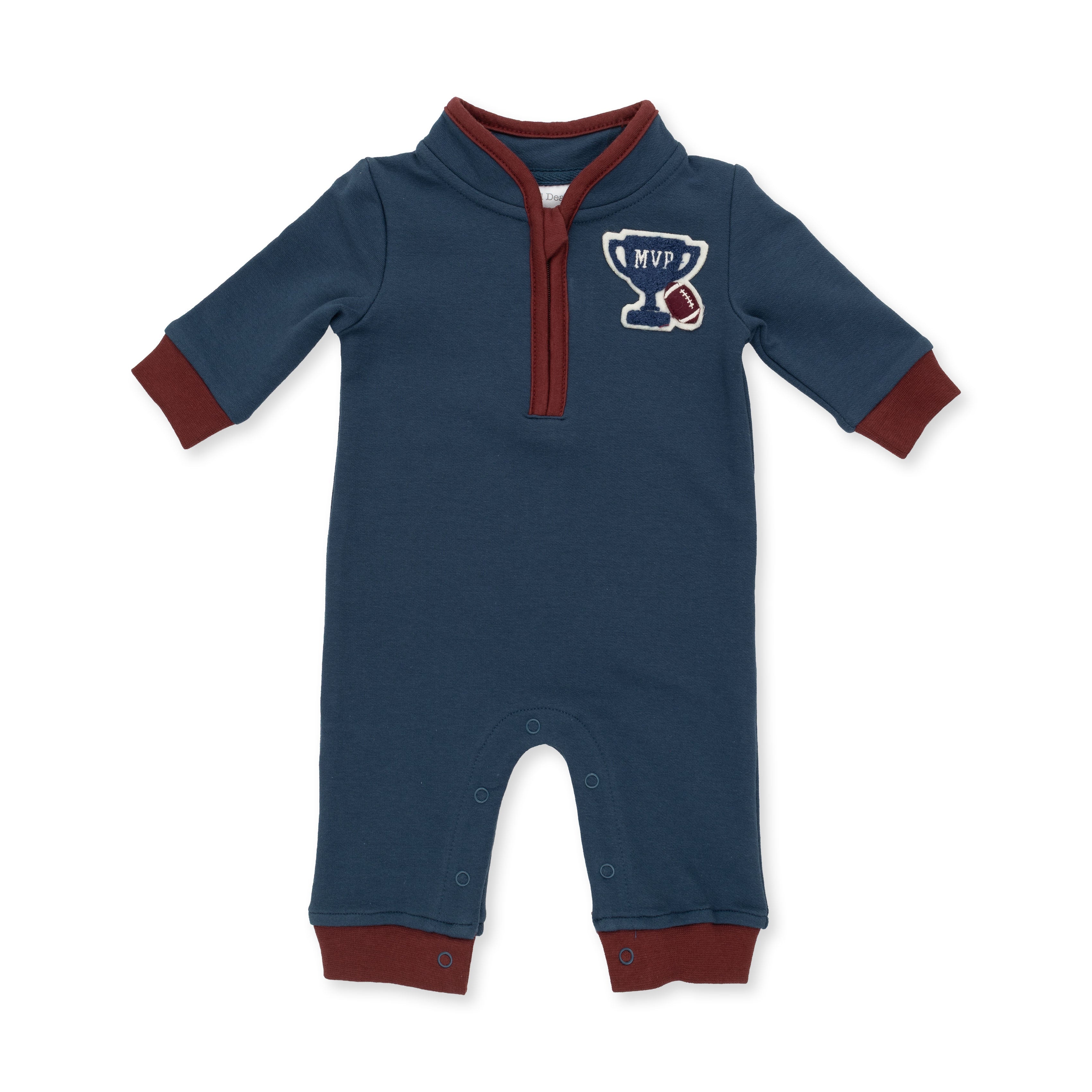 Varsity French Terry - Zip Neck Romper