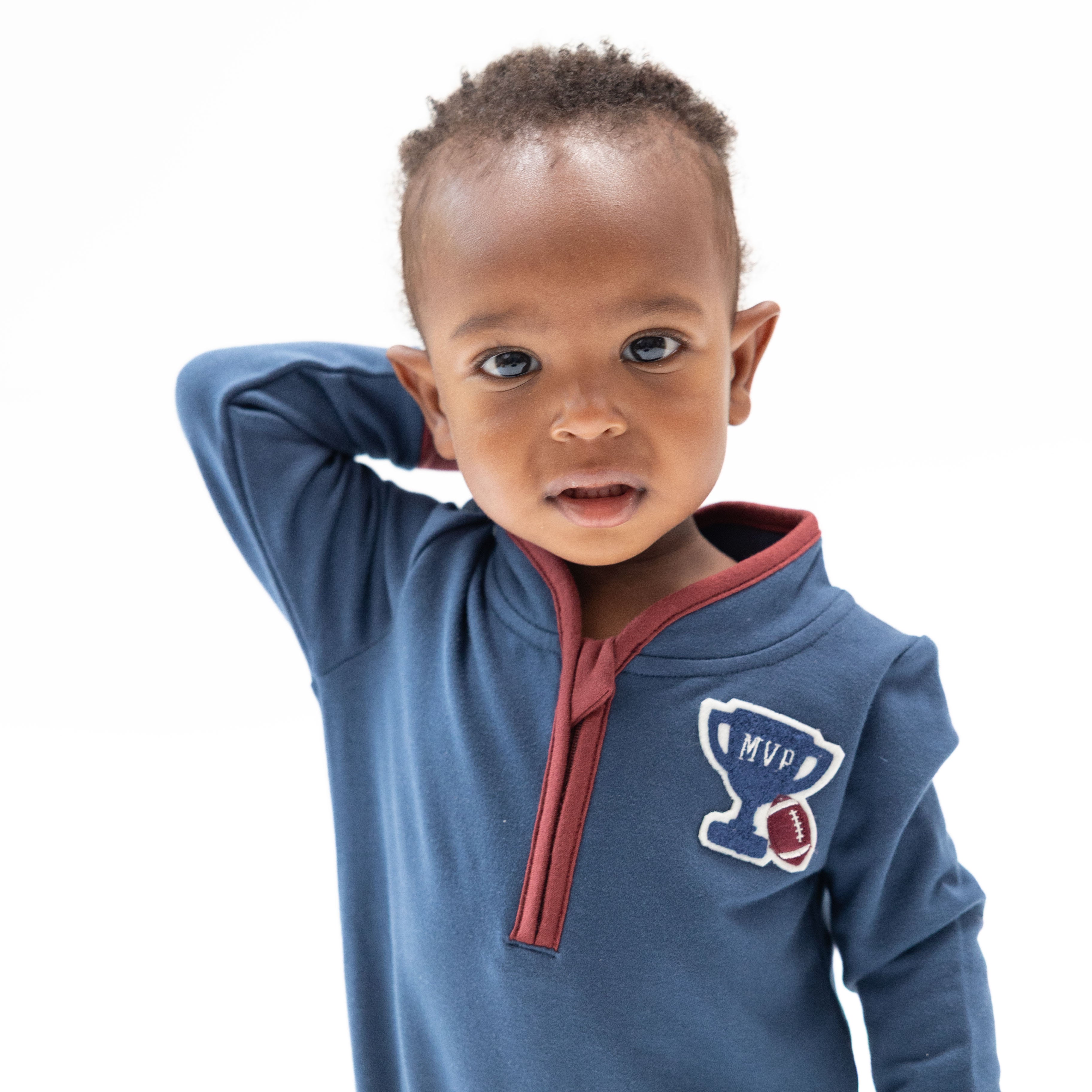 Varsity French Terry - Zip Neck Romper