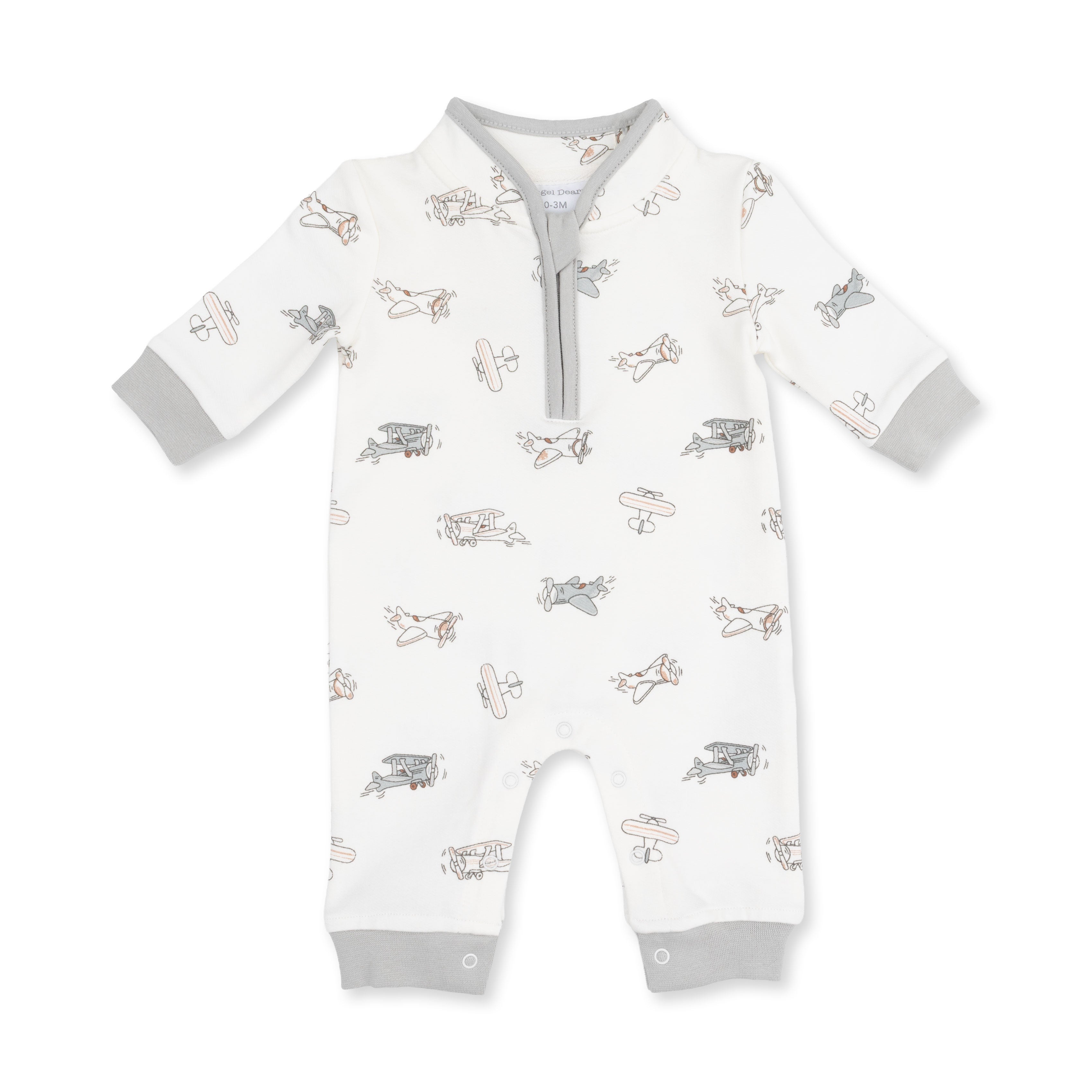 Vintage Airplane Pilots - Zip Neck Romper