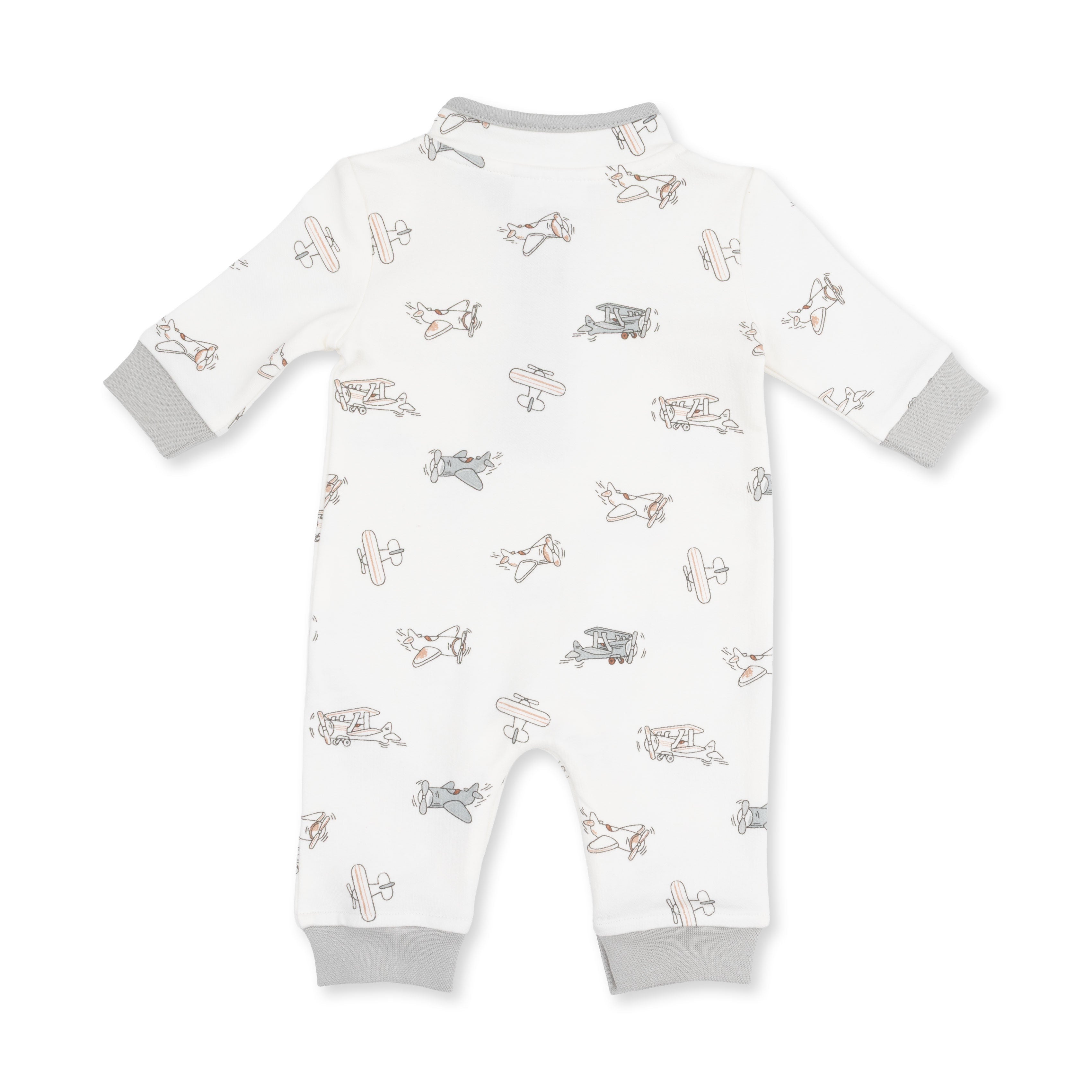 Vintage Airplane Pilots - Zip Neck Romper