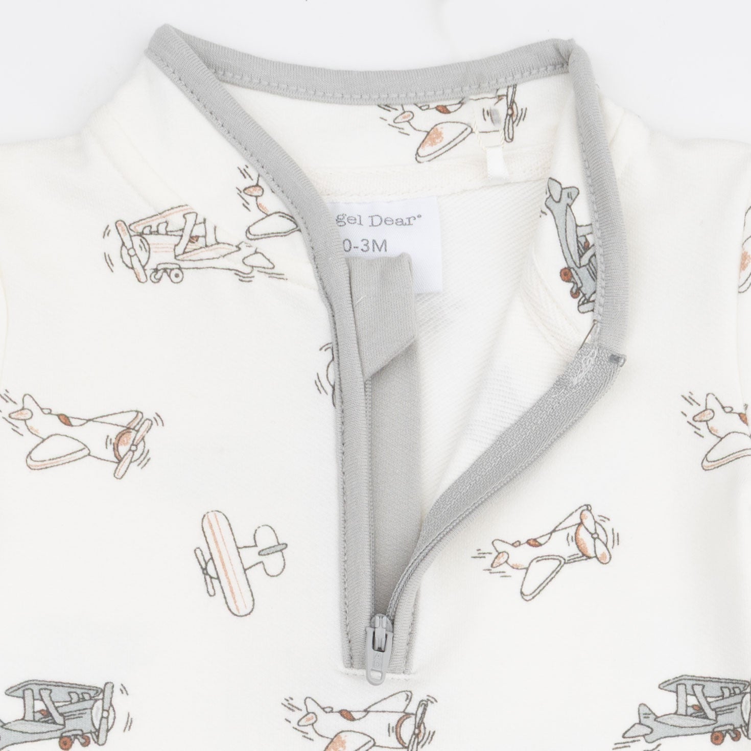 Vintage Airplane Pilots - Zip Neck Romper