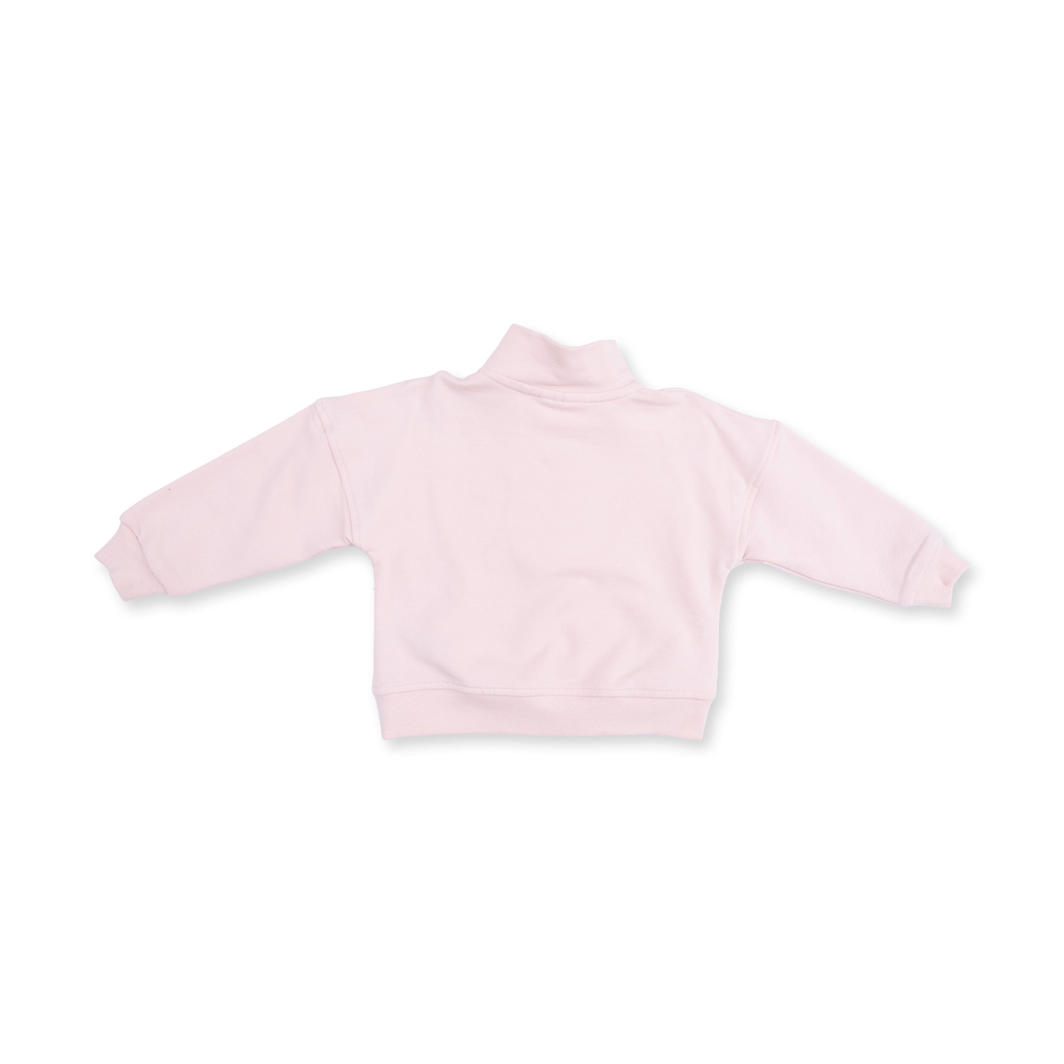 Veiled Pink Bows - Half Zip Sweatshirt