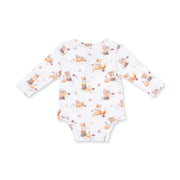 Woodland Animals with Pumpkins - Henley Bodysuit