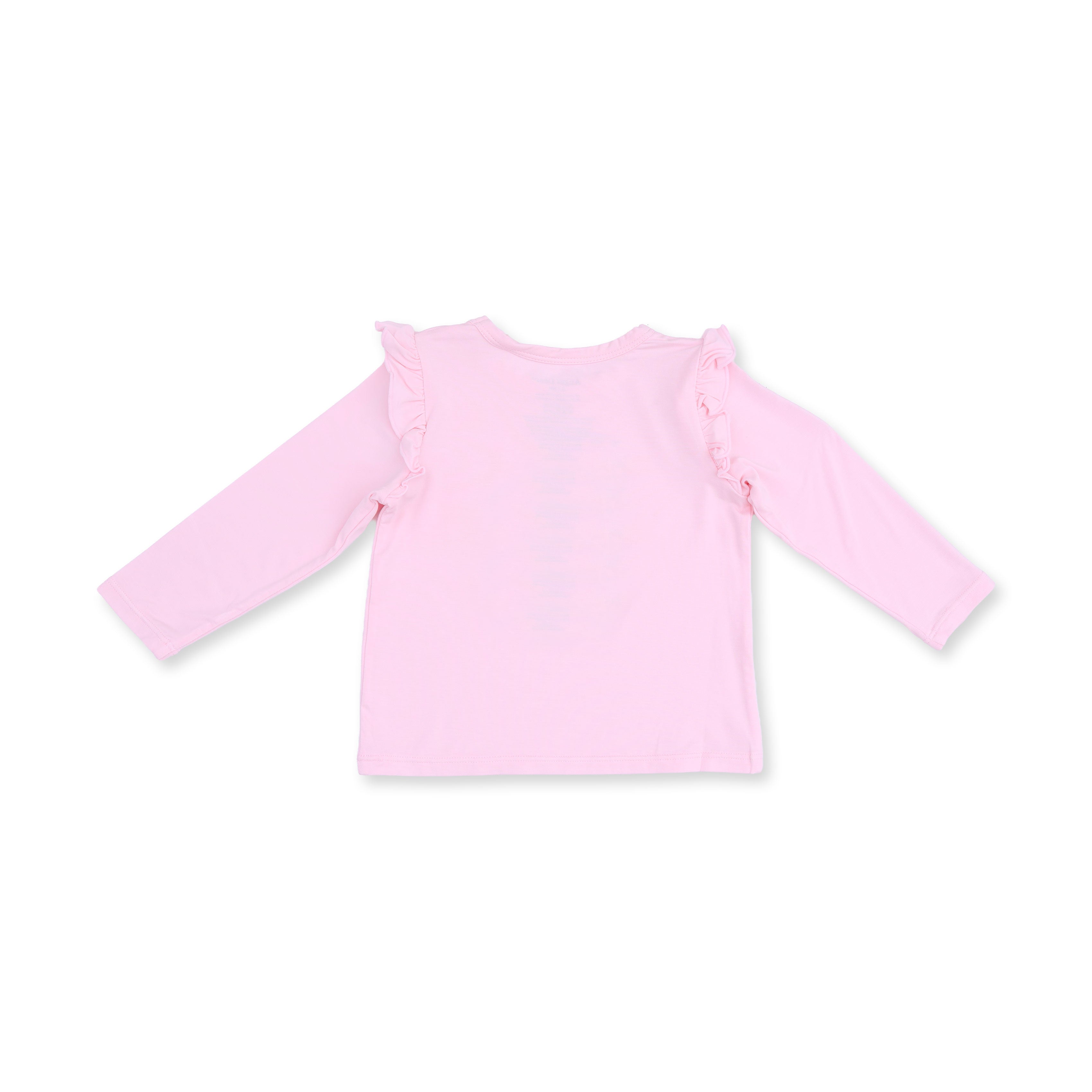 Golf - Pink Golf Cart Long Sleeve Ruffle Tee