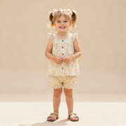 Organic Flutter Top & Shorts Set - Bloomfield