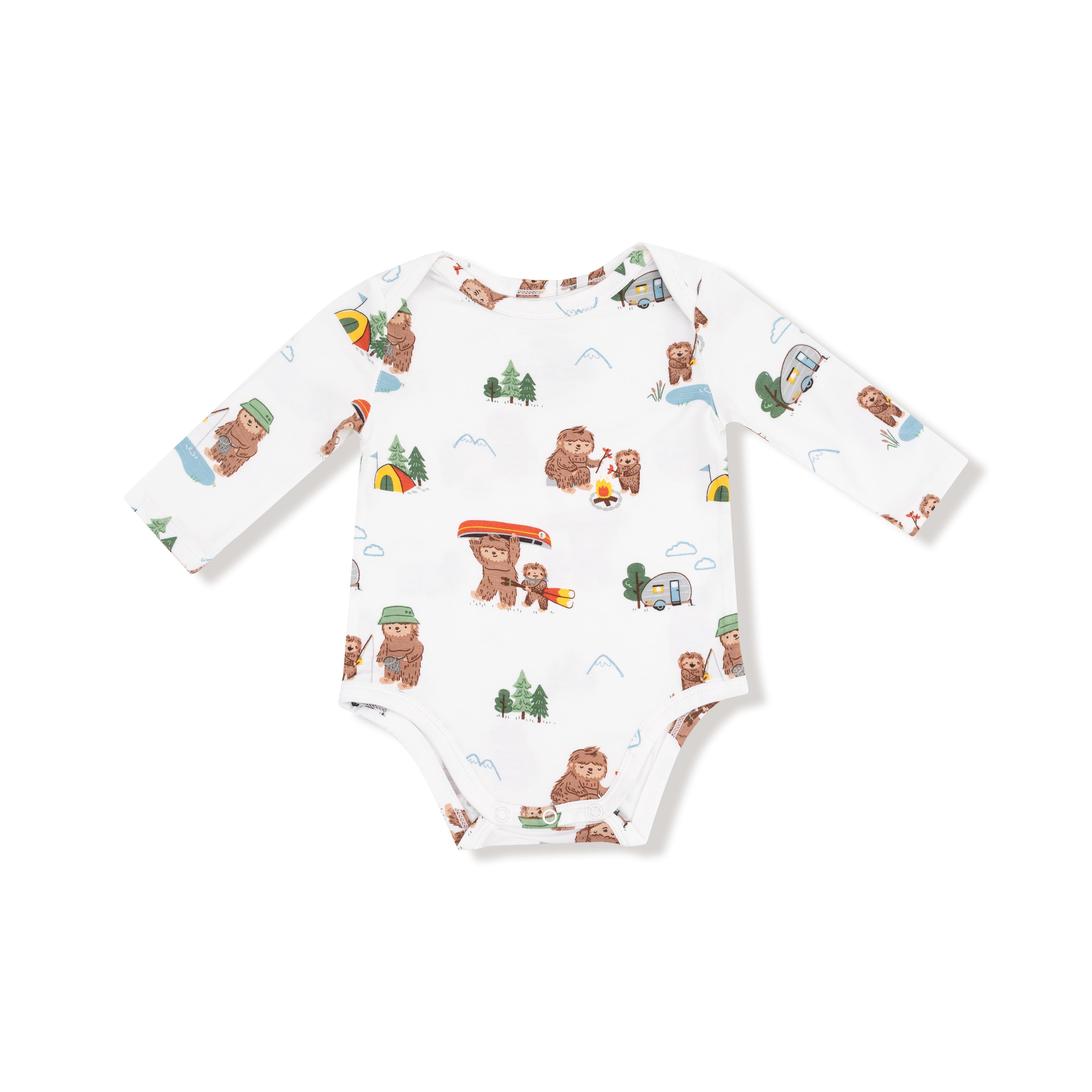 Bigfoot Camping - Lap Shoulder Bodysuit