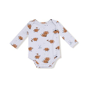 Footballs Playing Football - Lap Shoulder Bodysuit
