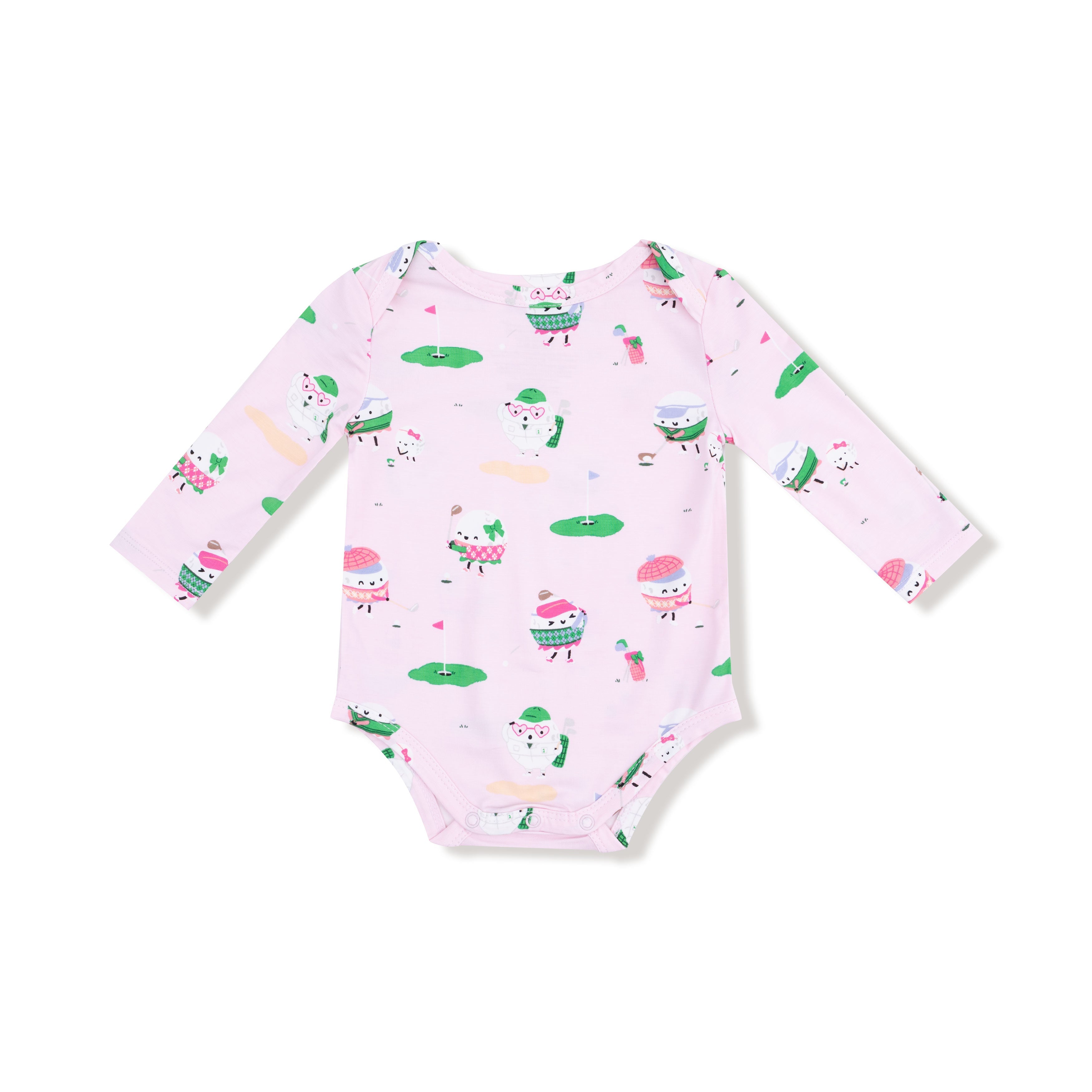 Golf Pros - Pink - Lap Shoulder Bodysuit