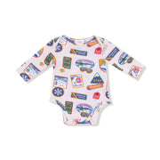 Vintage State Snow Sport Patches - Lap Shoulder Bodysuit