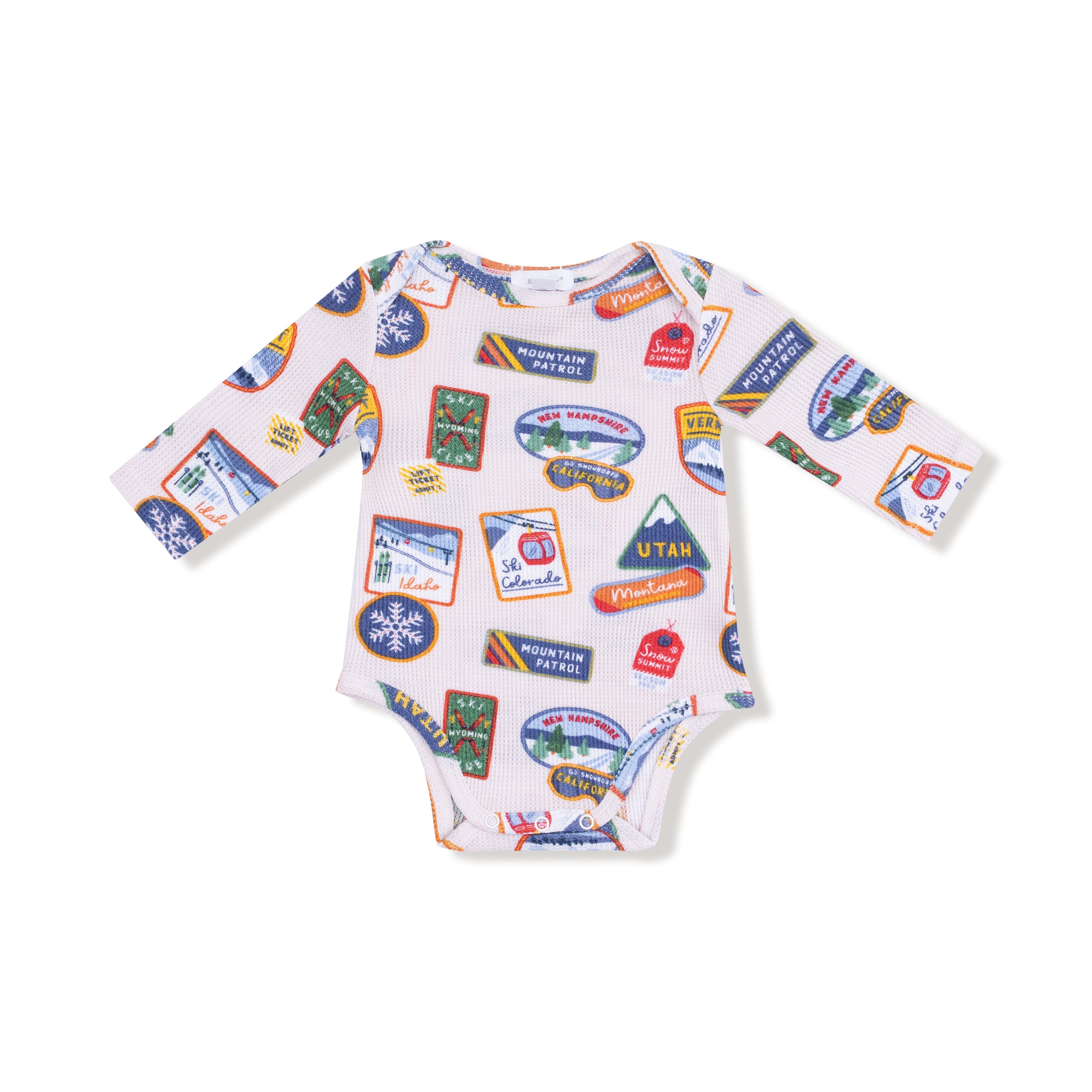 Vintage State Snow Sport Patches - Lap Shoulder Bodysuit