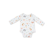 Baby Farm Faces - Long Sleeve Bodysuit