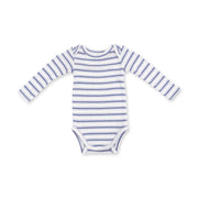 Vintage Stripe Blue - Long Sleeve Bodysuit