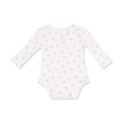 Little Horseshoes Blue - Long Sleeve Bodysuit