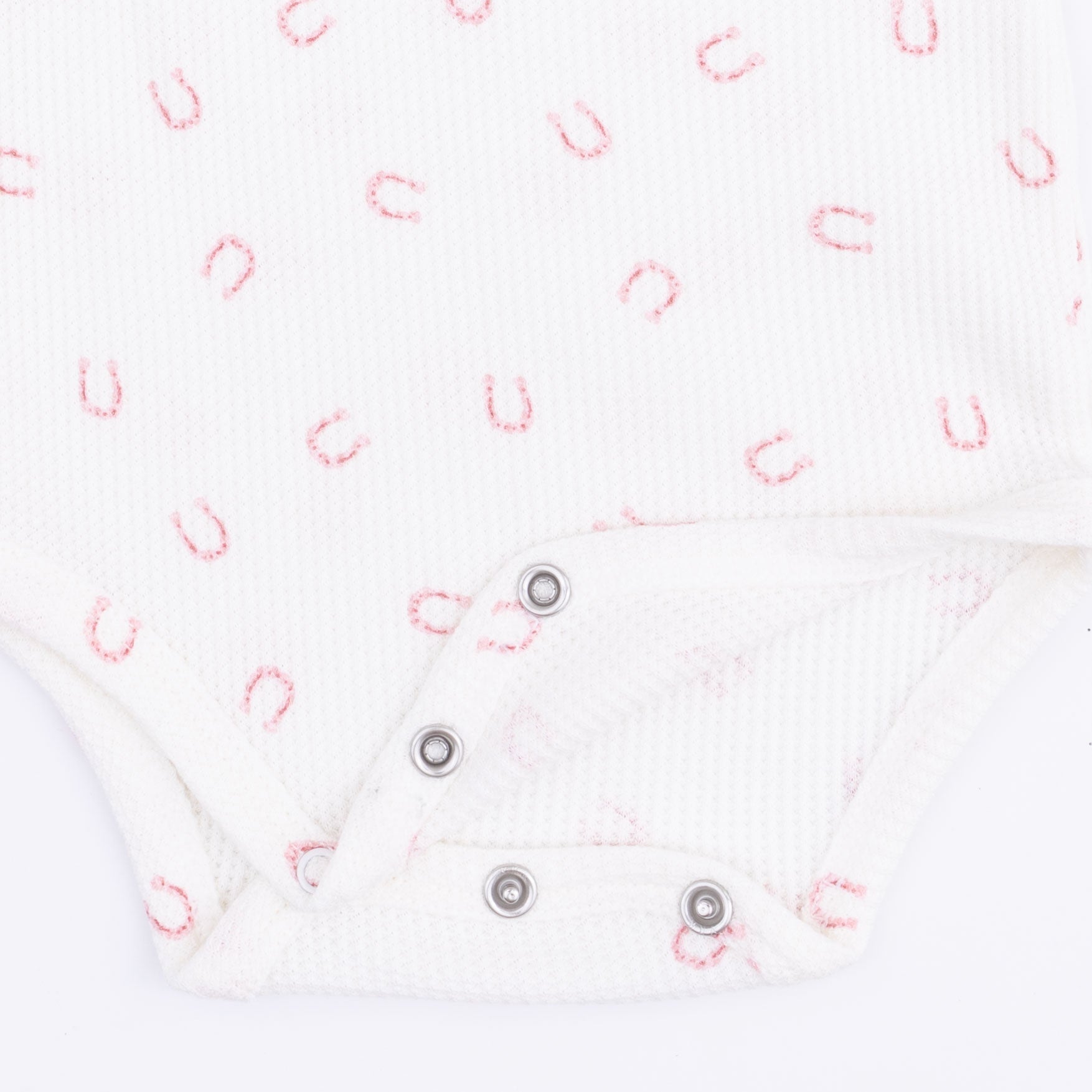 Little Horseshoes Pink - Long Sleeve Bodysuit