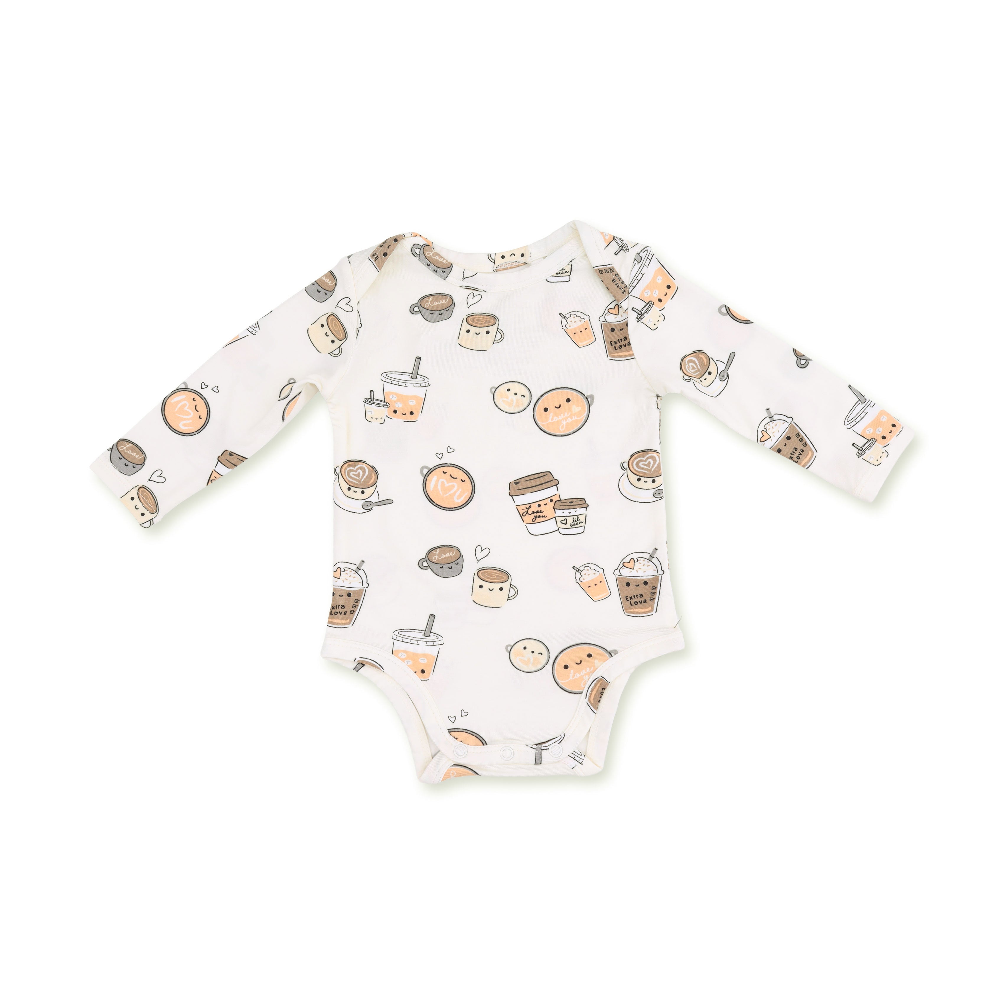 Love You A Latte - Long Sleeve Bodysuit