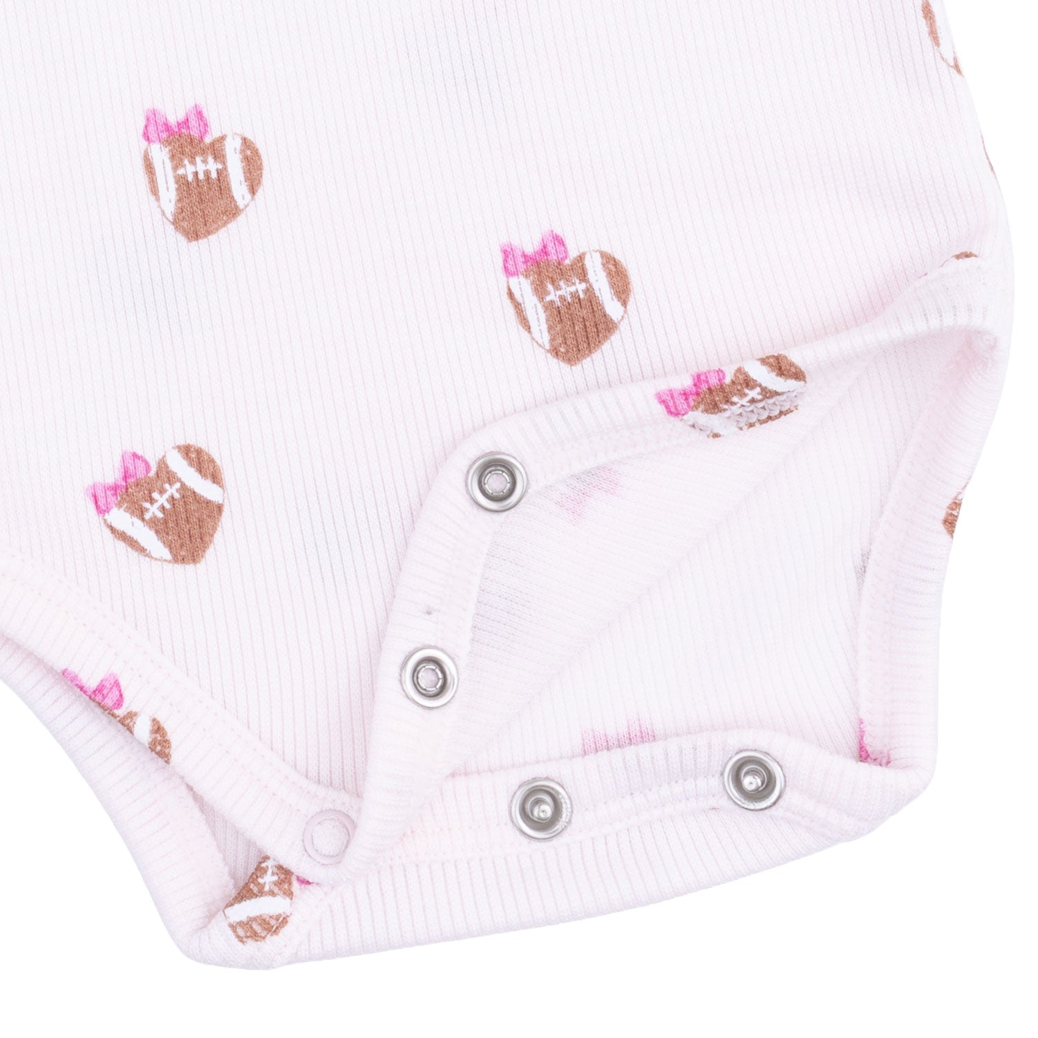 Mini Football Hearts - Long Sleeve Bodysuit