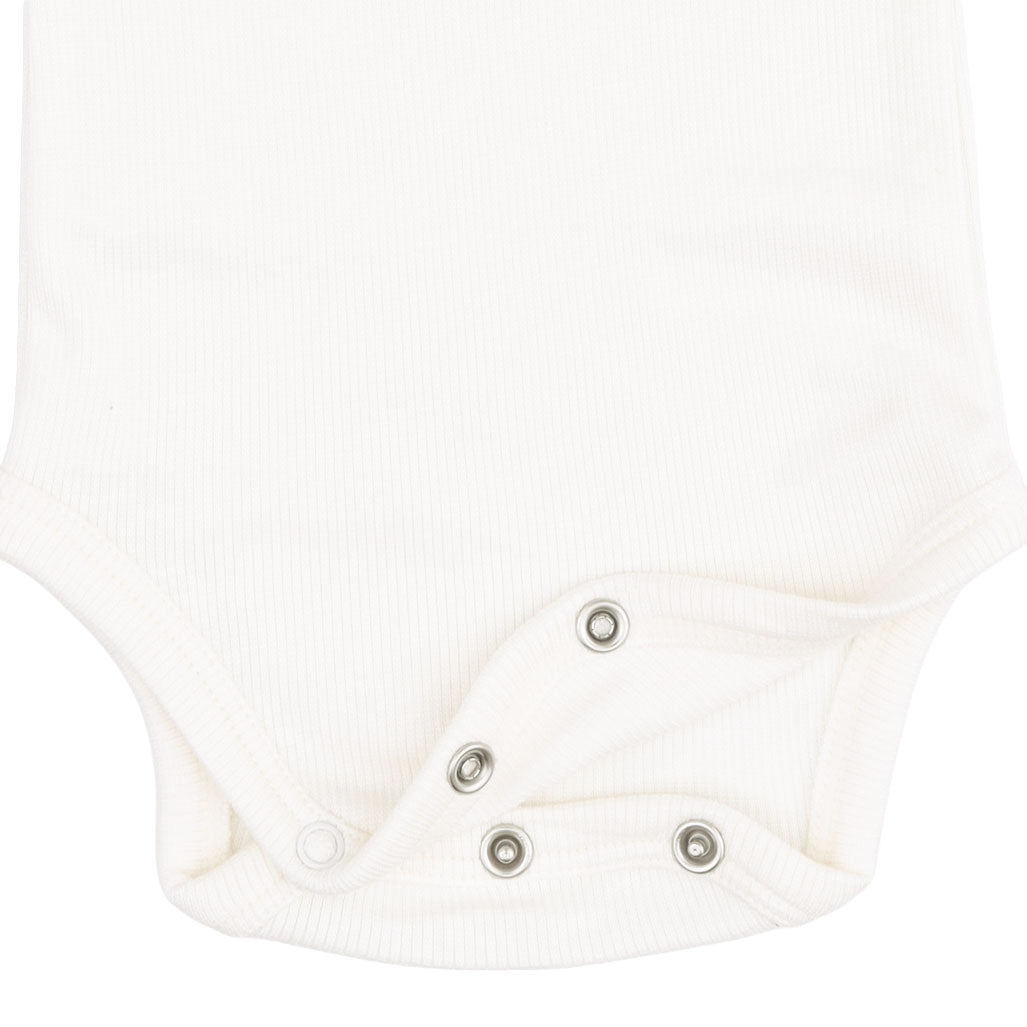 Solid Snow White - Lap Shoulder Bodysuit