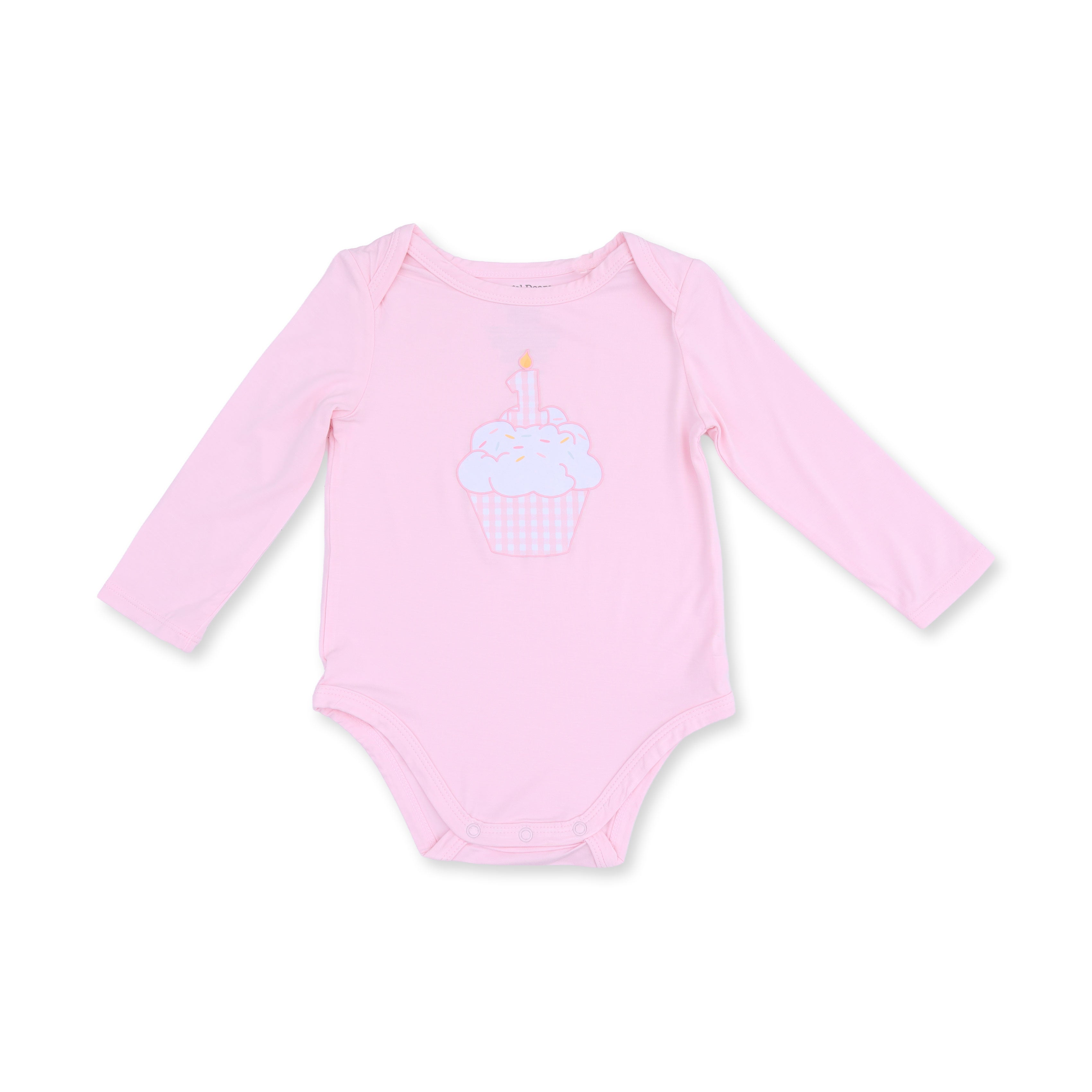 Birthday - First Birthday Pink Long Sleeve Bodysuit