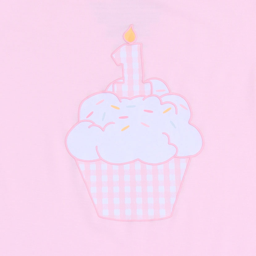 Birthday - First Birthday Pink Long Sleeve Bodysuit