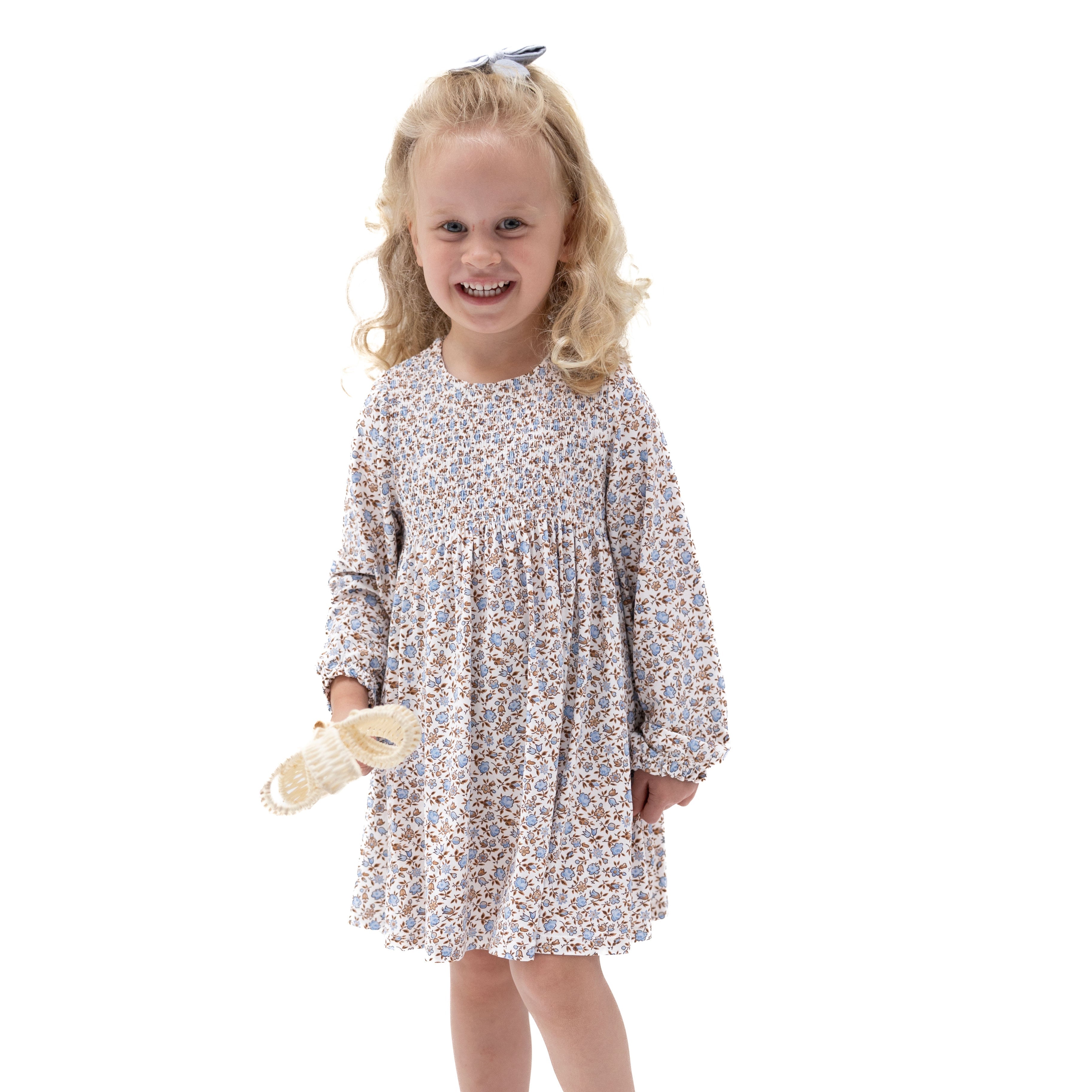 Hazel Floral - Caitlyn Smocked Bodice Dress and Bloomer