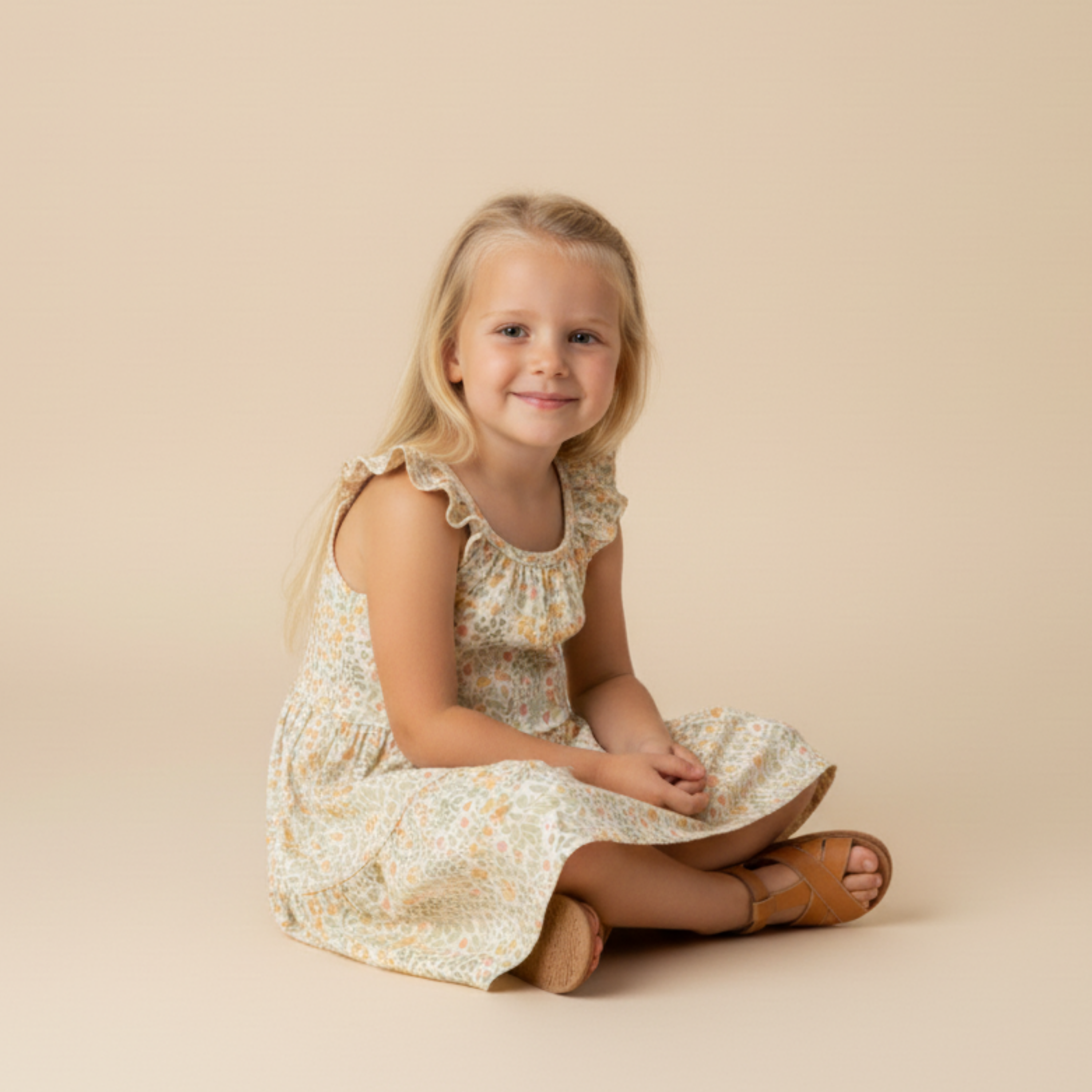 Organic Ruffle Tiered Dress - Bloomfield
