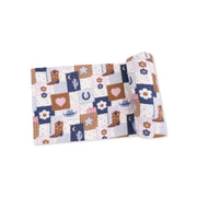 Patchwork Cowgirl - Swaddle Blanket