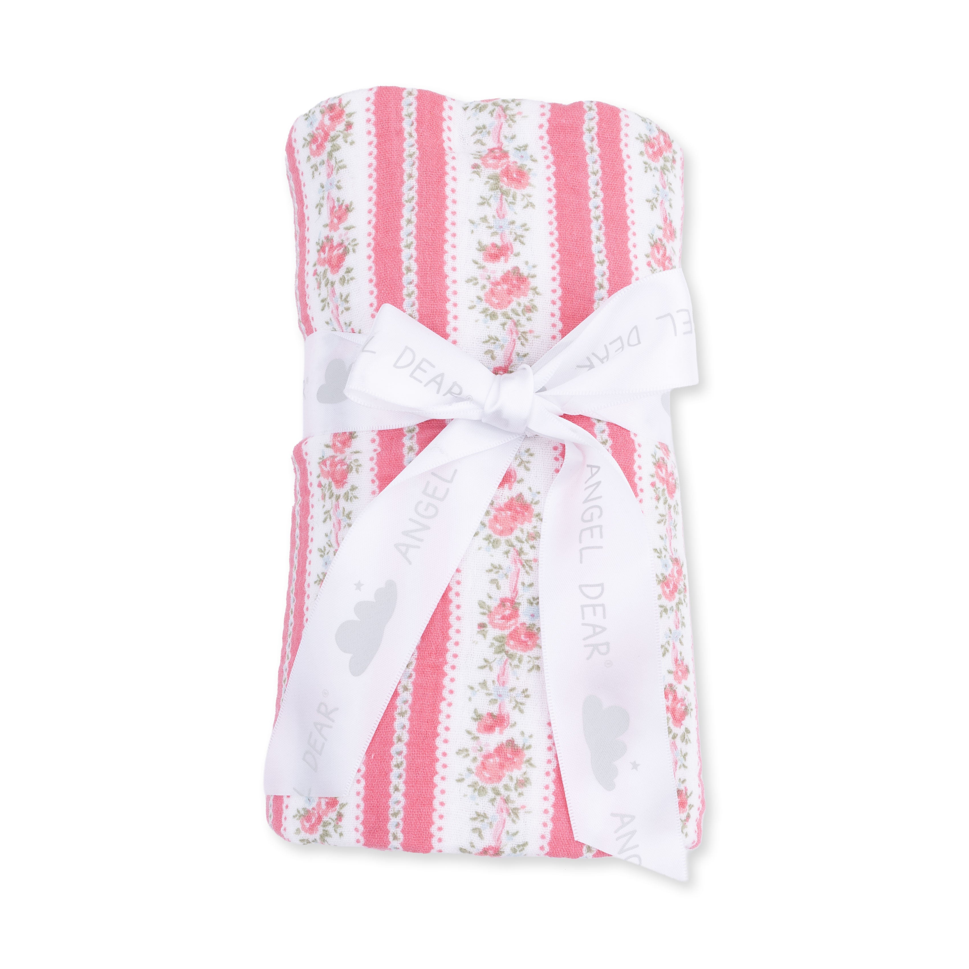 Suzie Floral Stripe - Swaddle Blanket