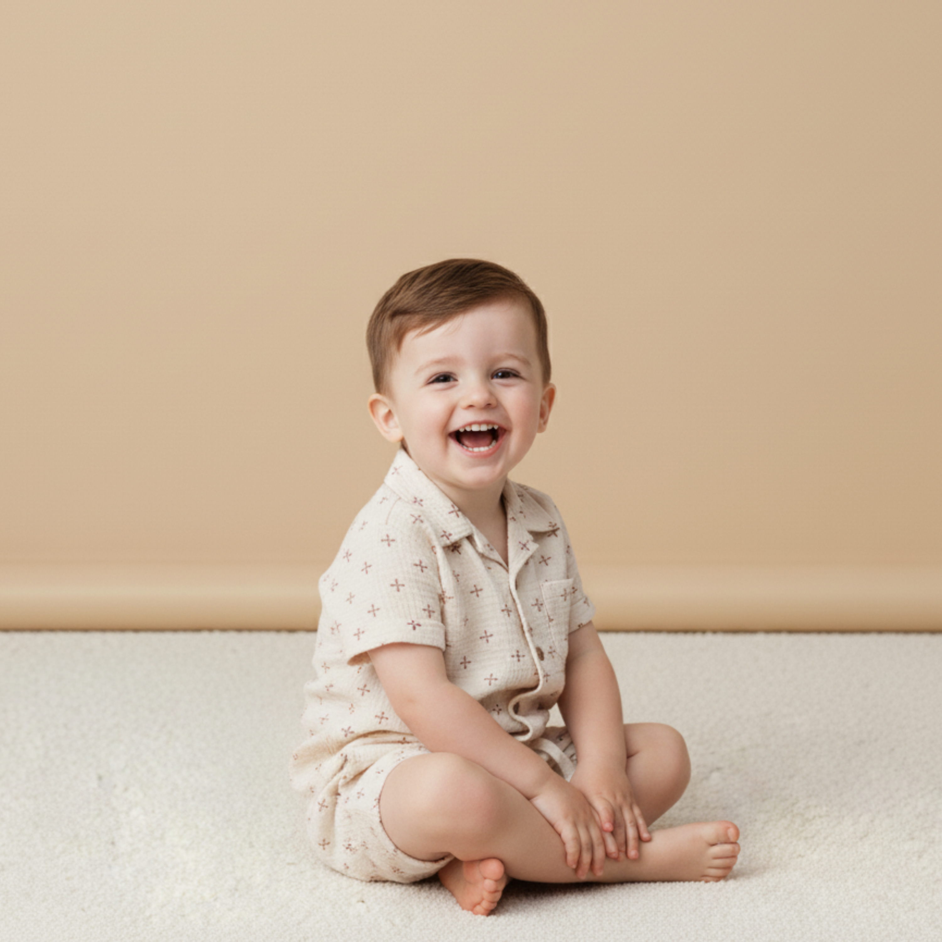 Organic Shirt & Shorts Set - Cross