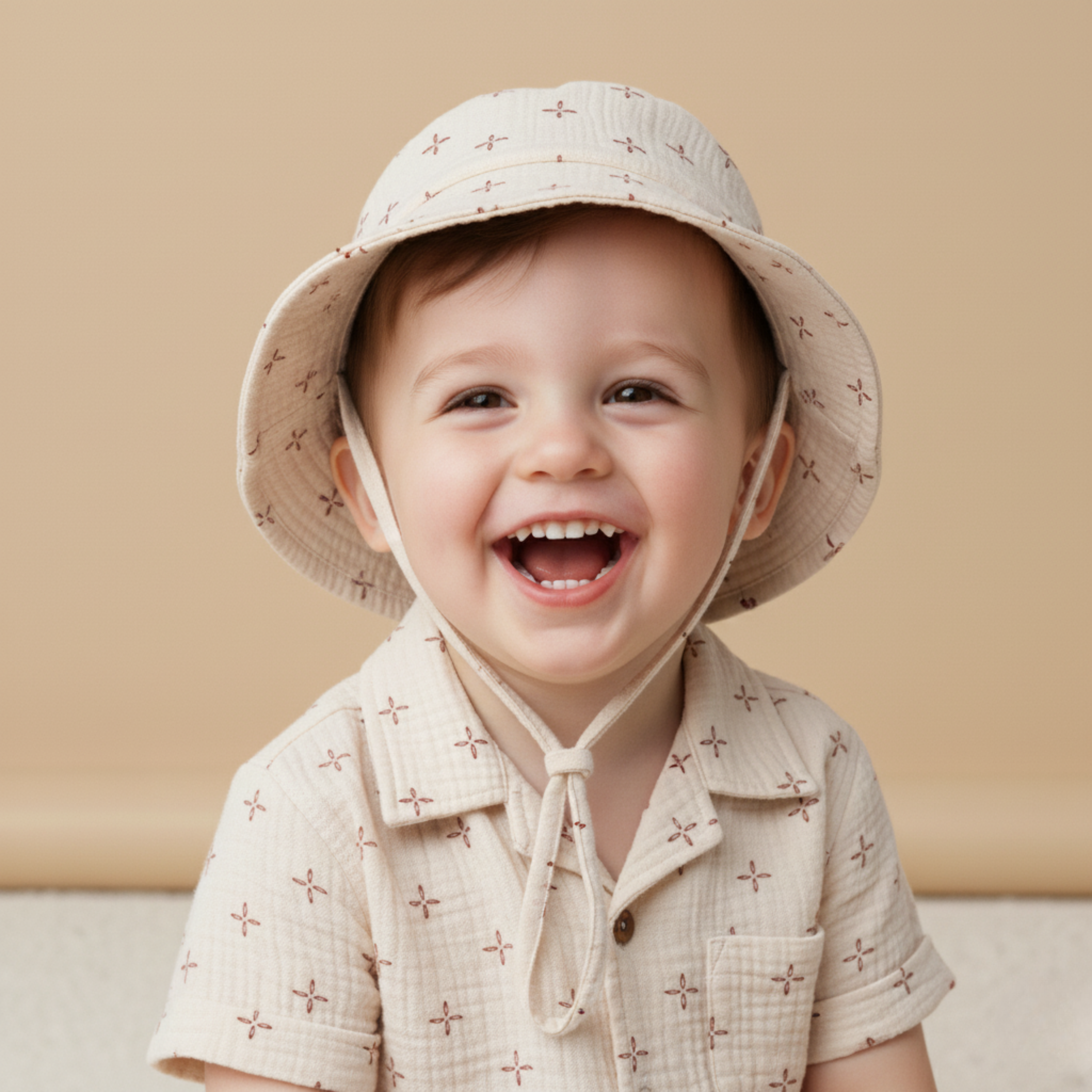 Organic Bucket Sun Hat - Cross