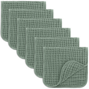Muslin Burp Cloths  in Fern
