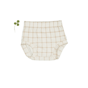 The Printed Bloomer - Tan Grid