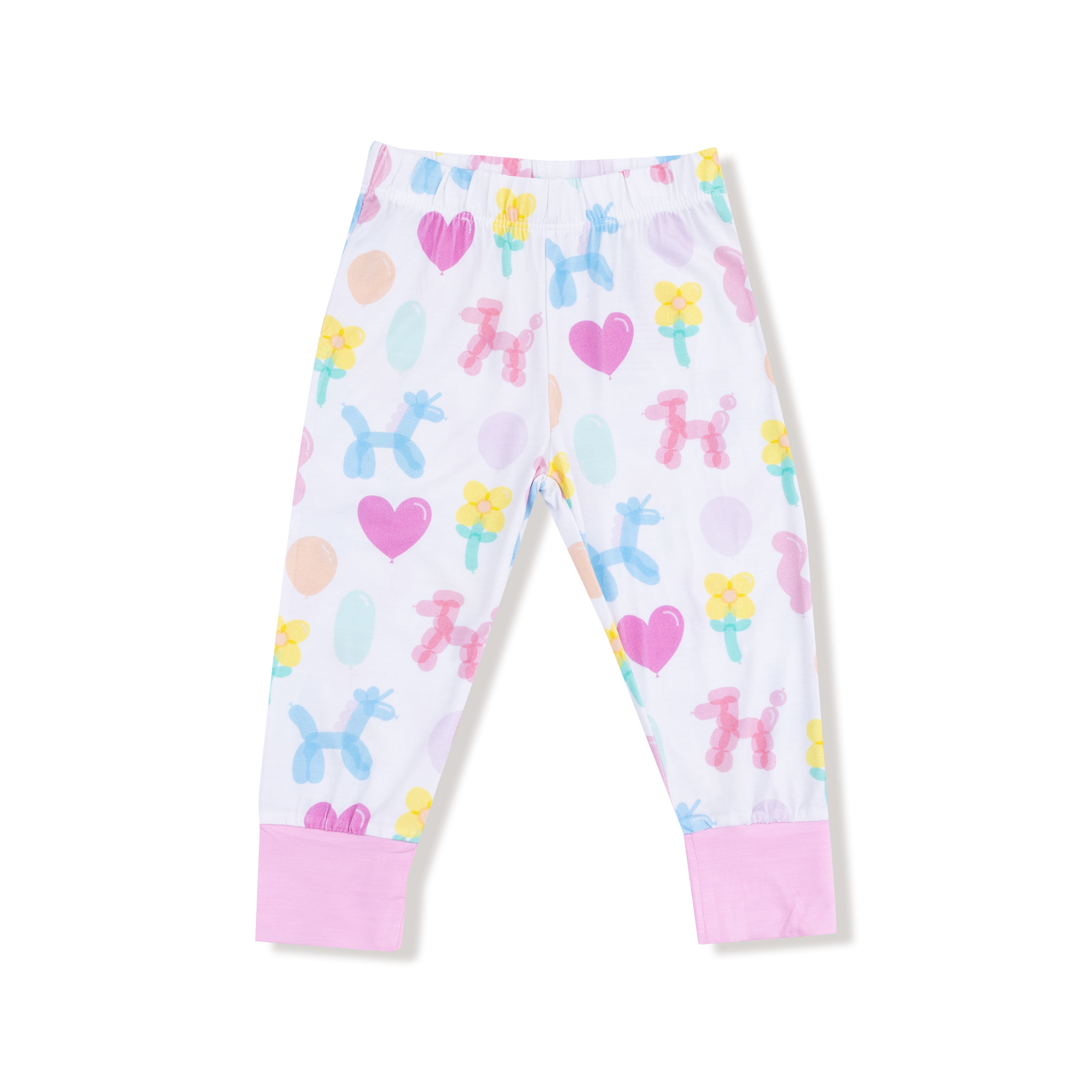 Balloon Animals - Pink - Long Sleeve Loungewear Set