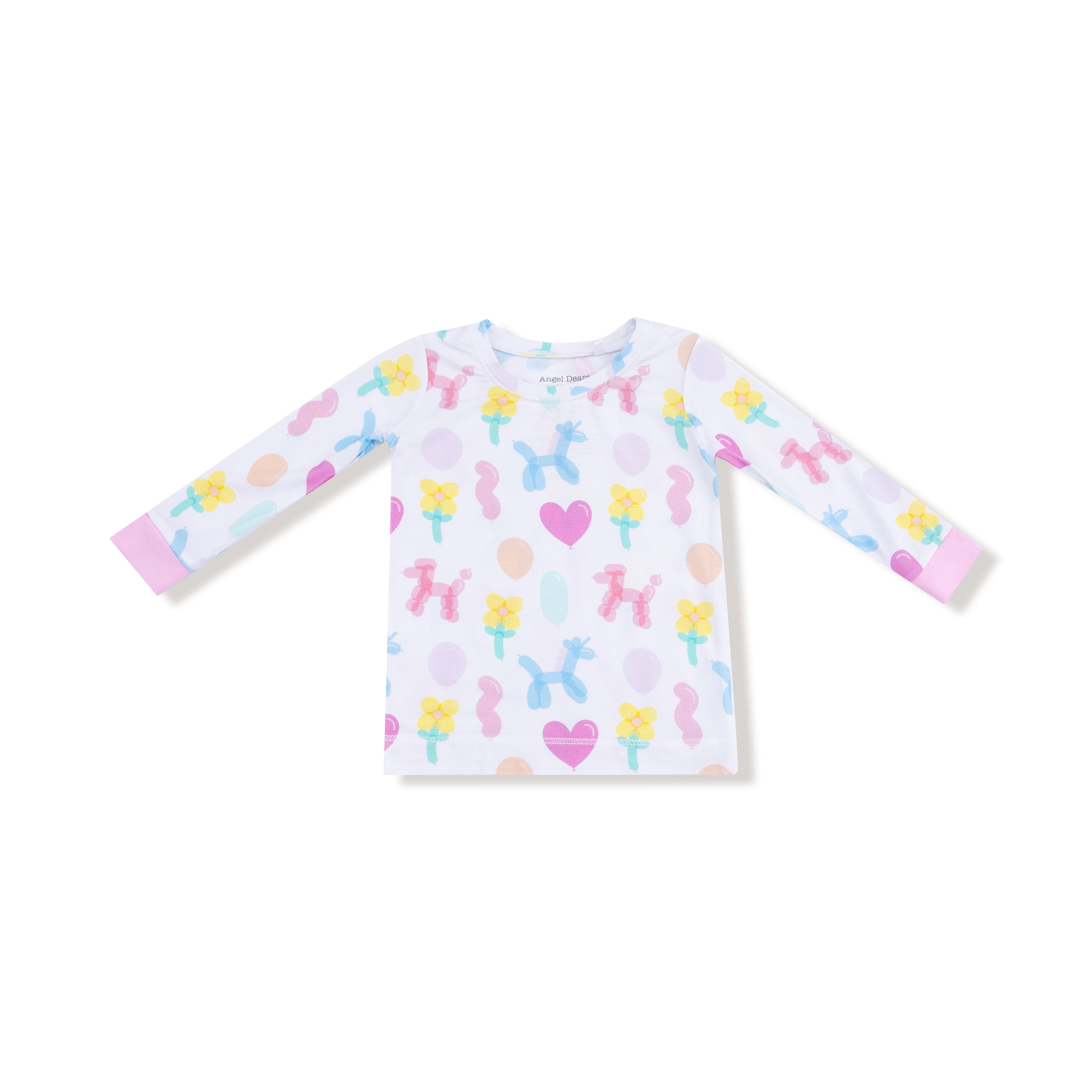 Balloon Animals - Pink - Long Sleeve Loungewear Set