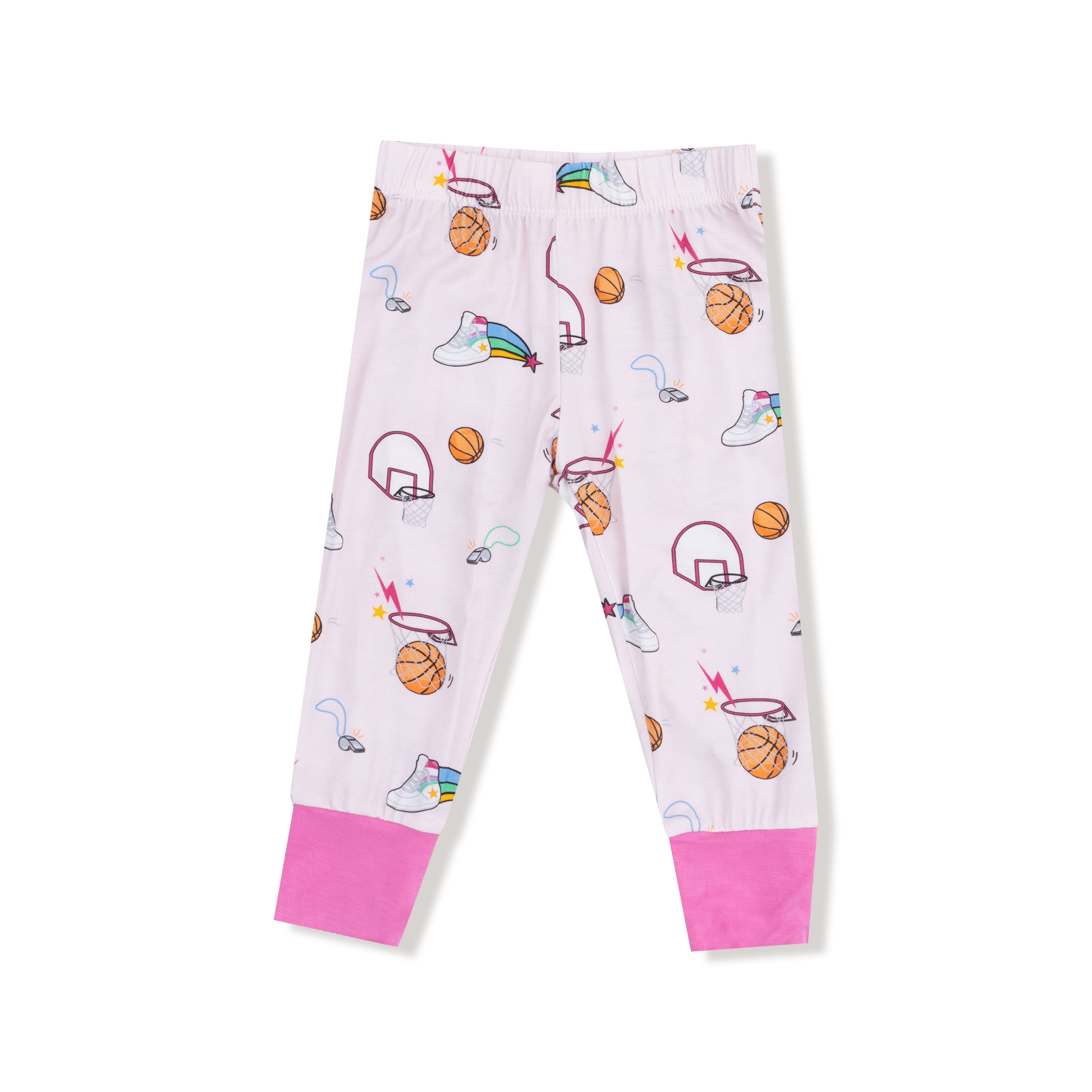 Basketball Pink - Long Sleeve Loungewear Set