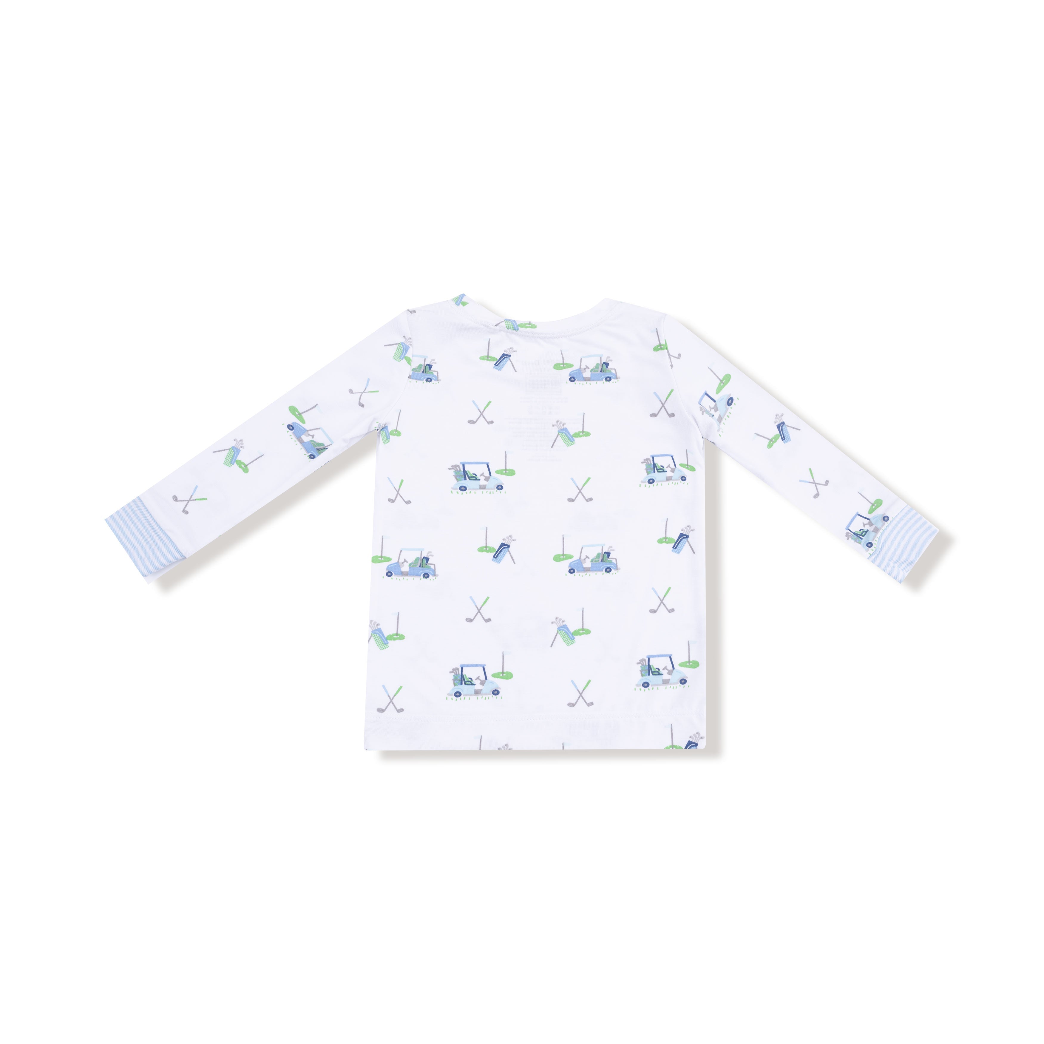 Baby Golf Carts - Blue - Long Sleeve Loungewear Set