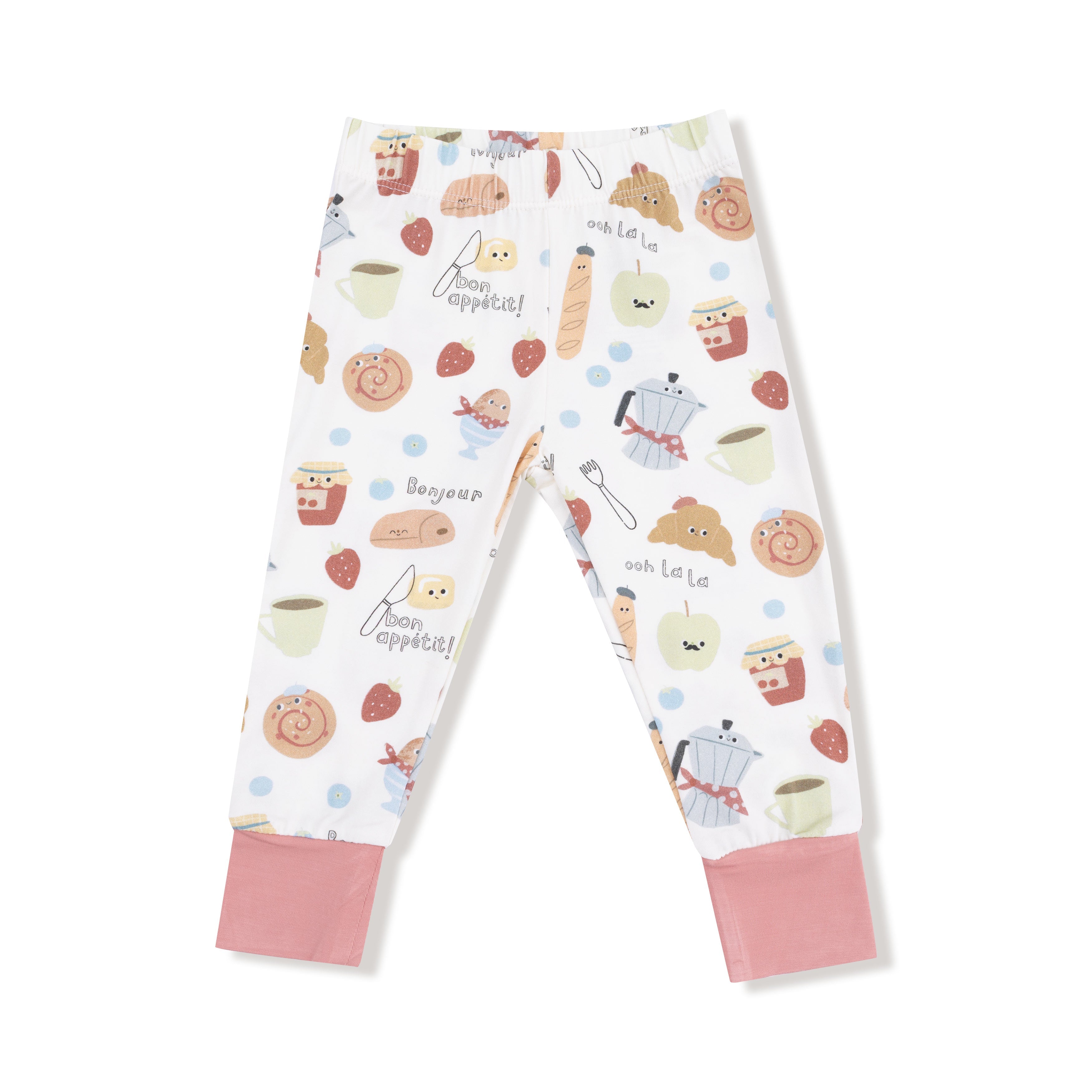 Bonjour Breakfast - Long Sleeve Loungewear Set