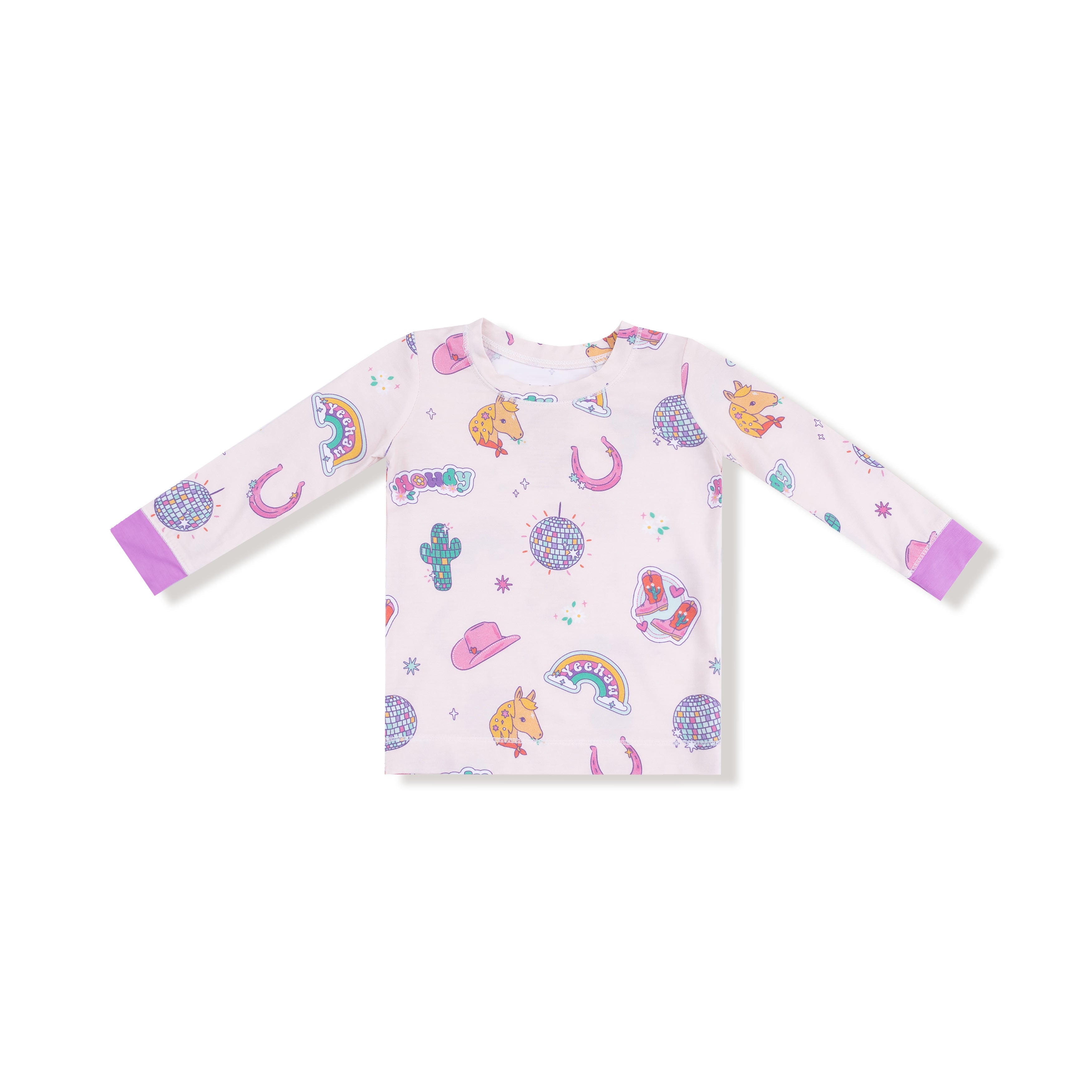 Disco Cowgirl - Long Sleeve Loungewear Set