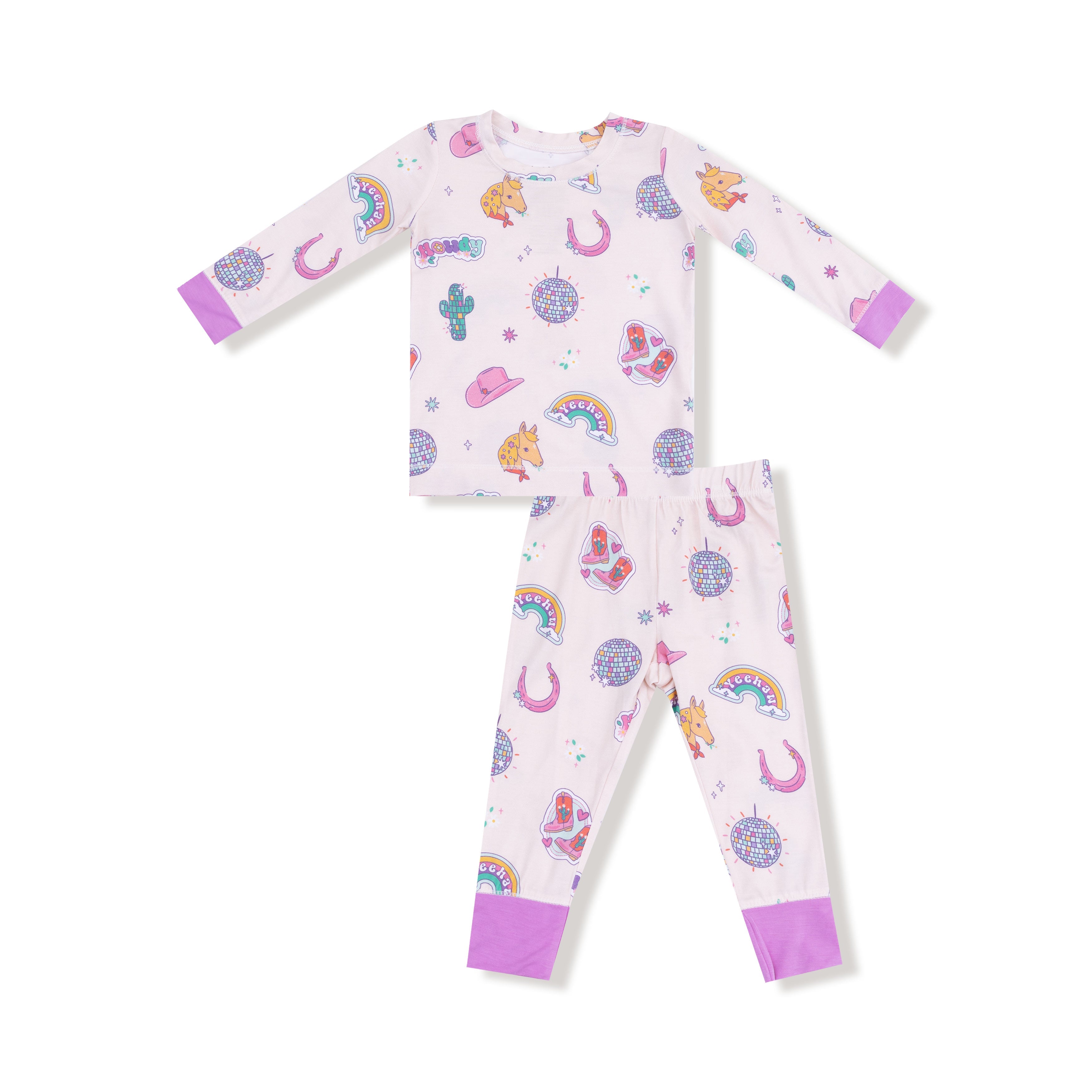 Disco Cowgirl - Long Sleeve Loungewear Set