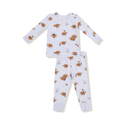 Footballs Playing Football - Long Sleeve Loungewear Set