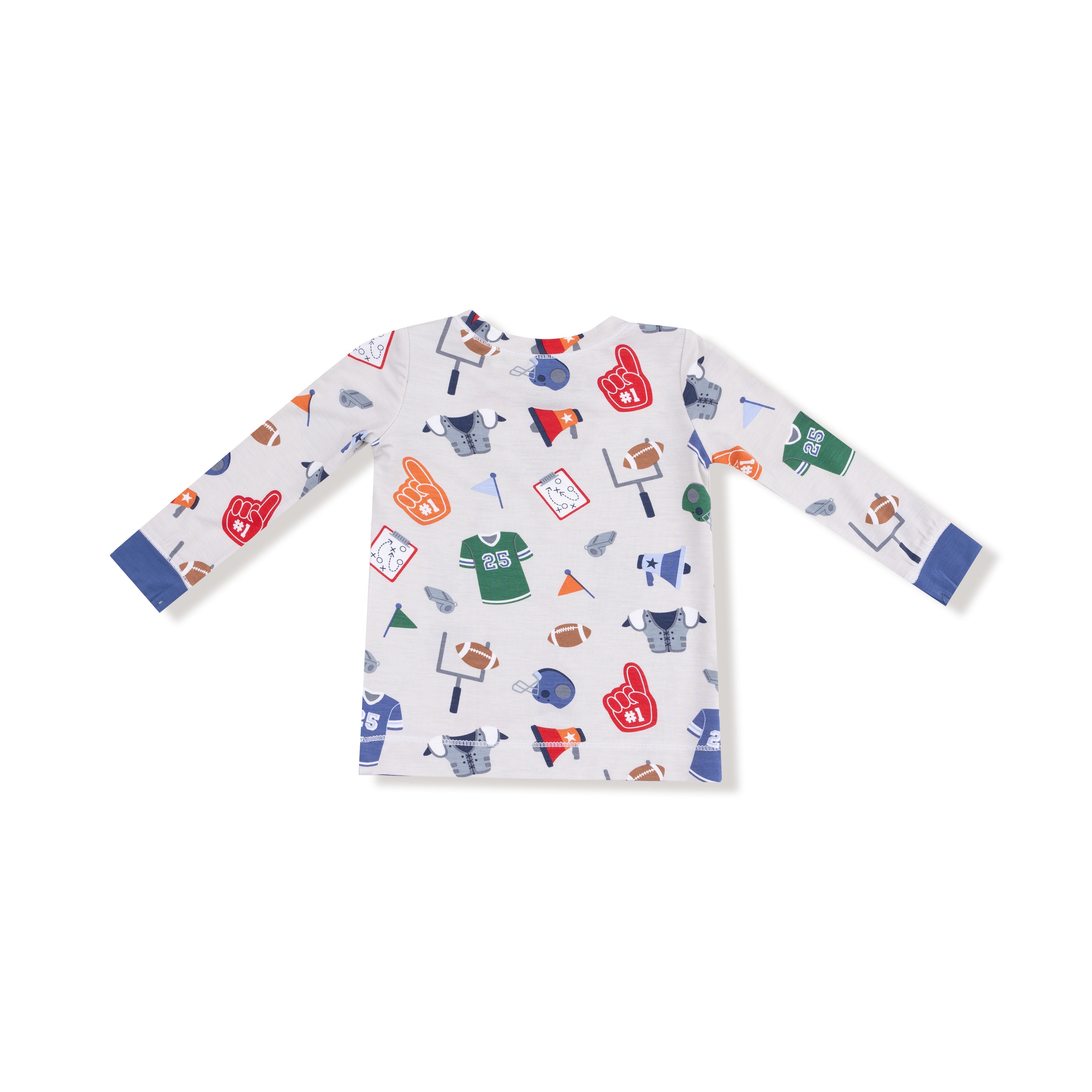 Game Day - Grey - Long Sleeve Loungewear Set